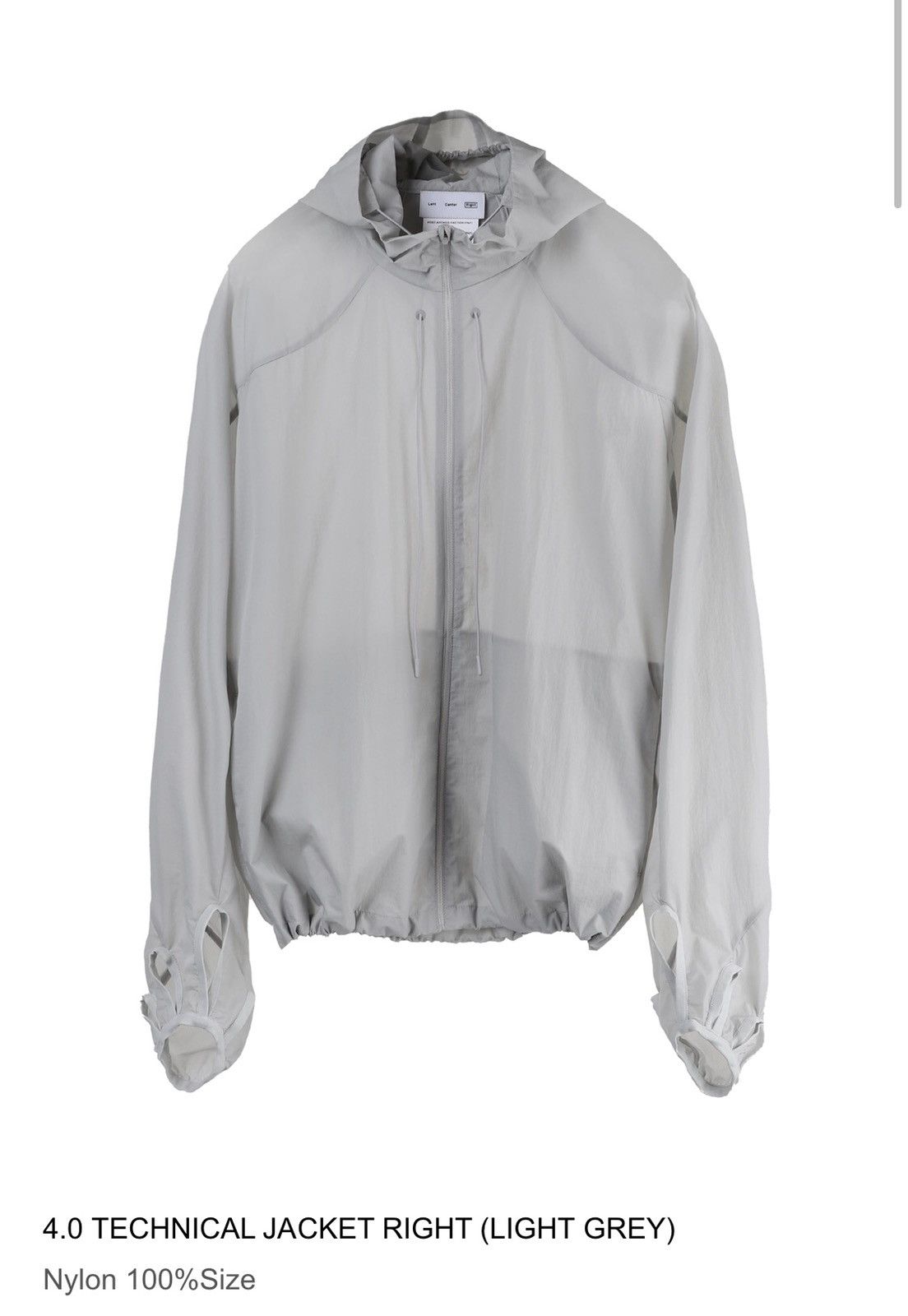 POST ARCHIVE FACTION (PAF) 4.0 TECHNICAL JACKET RIGHT (LIGHT GREY) | Grailed