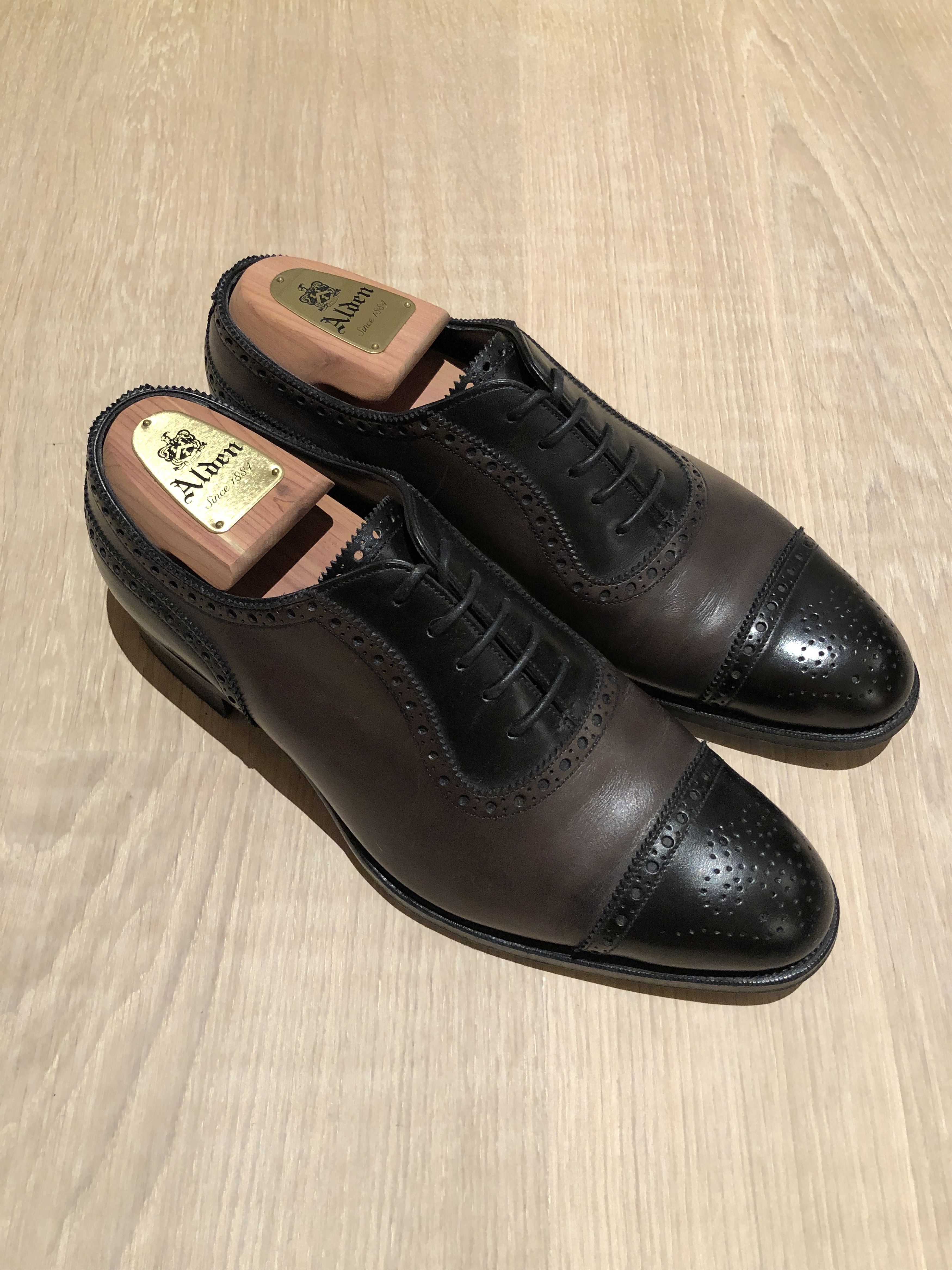 靴 EDWARD GREEN CANTERBERY UK 8 1/2D Edward Green Canterbury in Dark Oak – Gentlemens Footwear