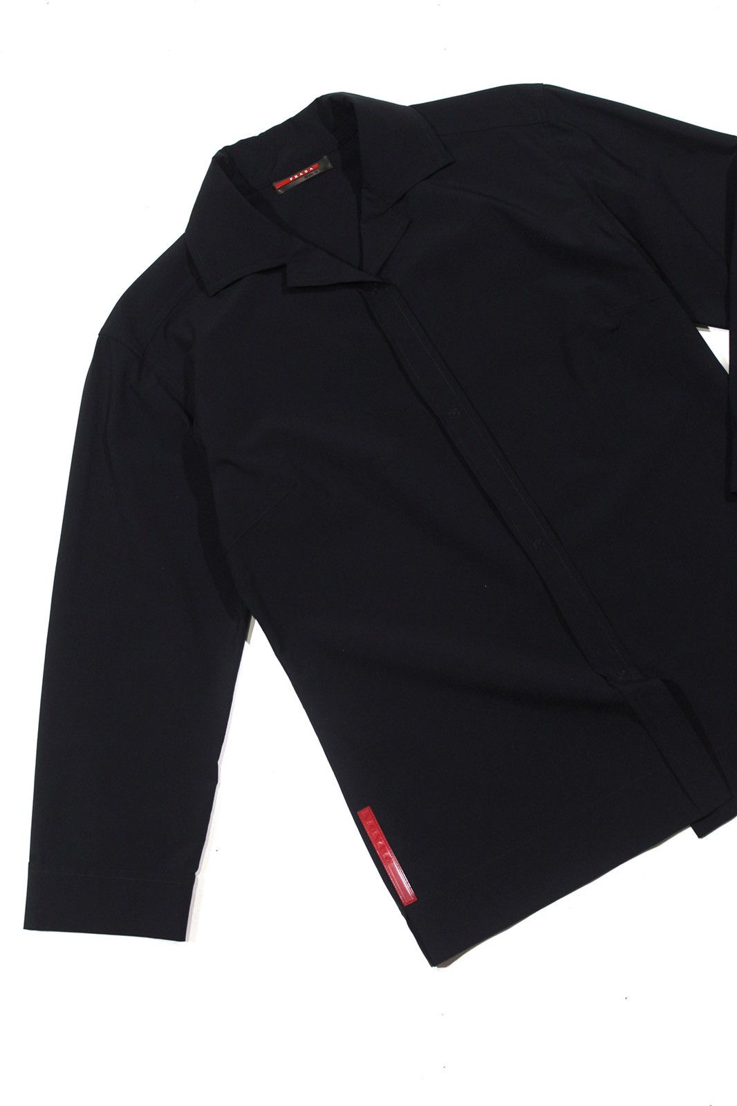 Prada Prada Nylon Black Shirt with Rare Red logo Size M / US 6-8 / IT 42-44 - 2 Thumbnail