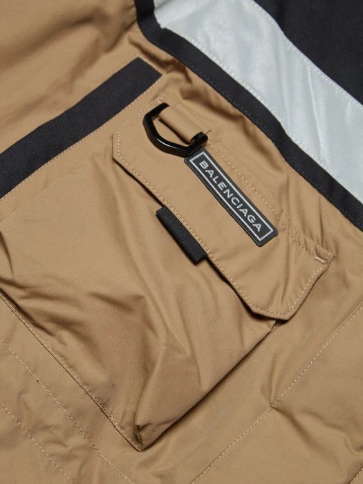 Balenciaga Oversized Beige Colorblock Cargo Parka Size US L / EU 52-54 / 3 - 3 Thumbnail