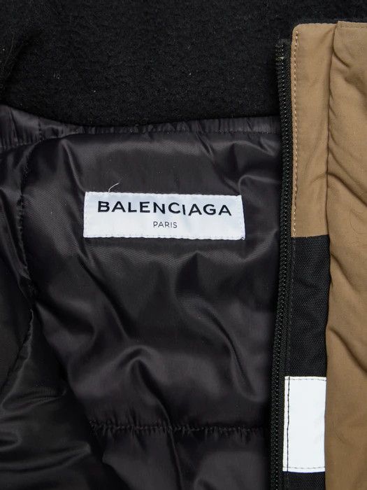 Balenciaga Oversized Beige Colorblock Cargo Parka Size US L / EU 52-54 / 3 - 7 Thumbnail