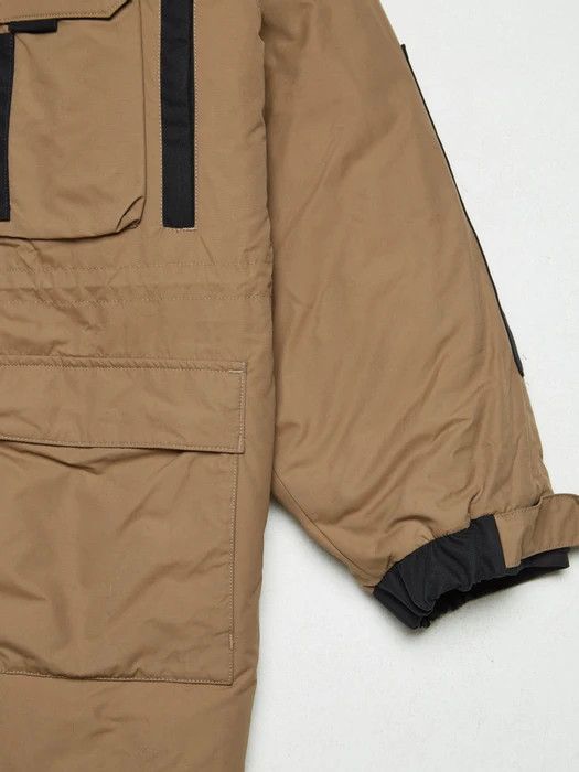 Balenciaga Oversized Beige Colorblock Cargo Parka Size US L / EU 52-54 / 3 - 6 Thumbnail