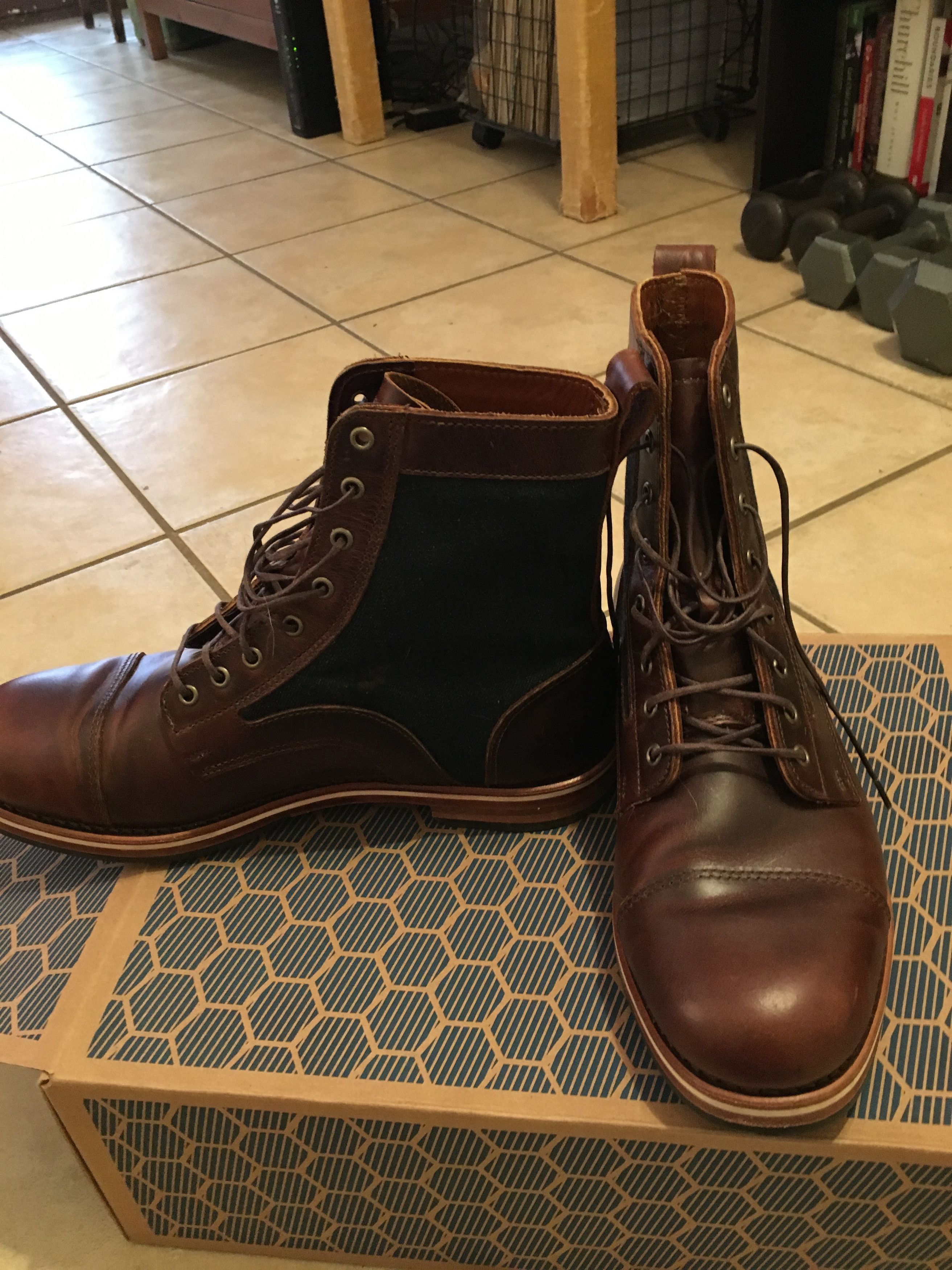 Helm Declan Premium Leather Chukka Boots Rich Brown Size 11.5 HELM | Declan Boot - Brown – HELM Boots main image 4