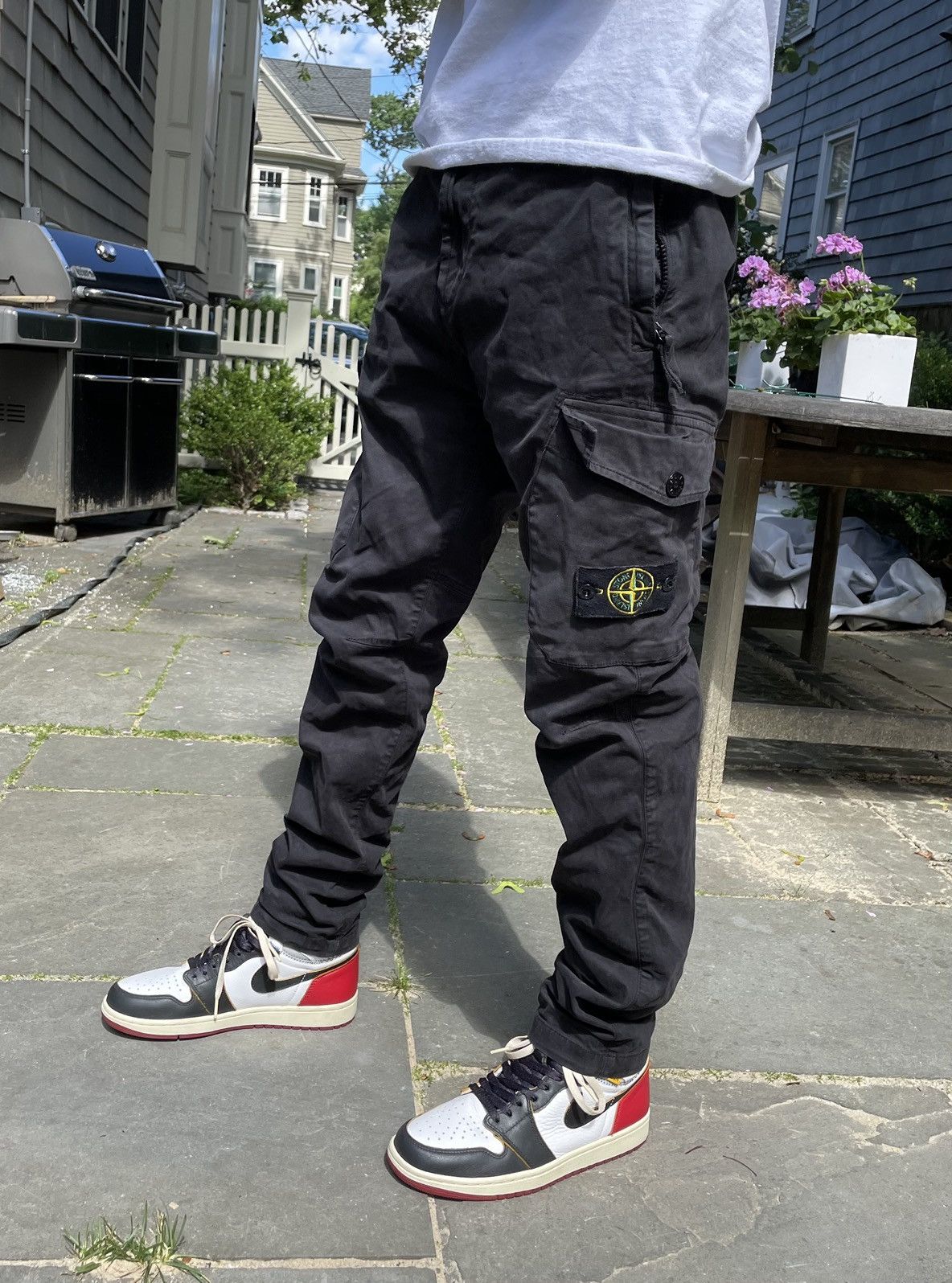 Supreme X Stone Island Cargo Camo Pant Black