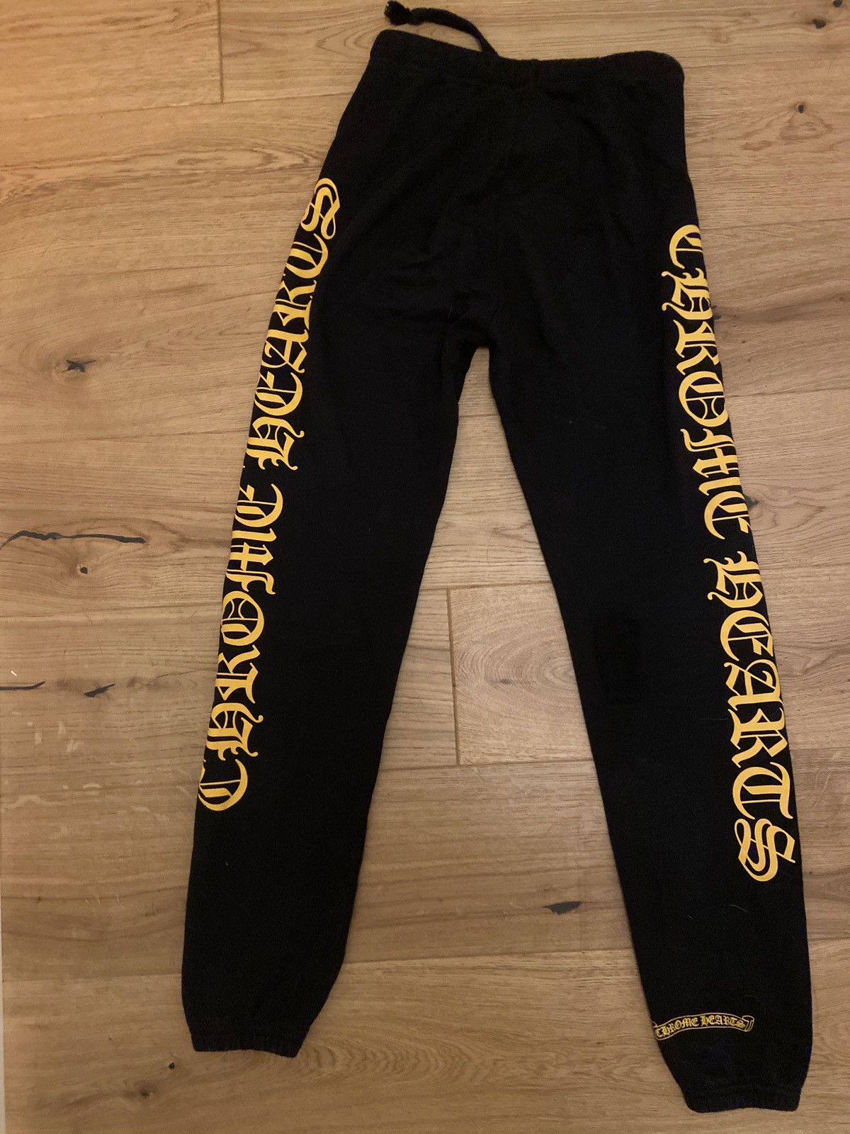 Chrome Hearts Black/Yellow Chrome Hearts Sweatpants | Grailed