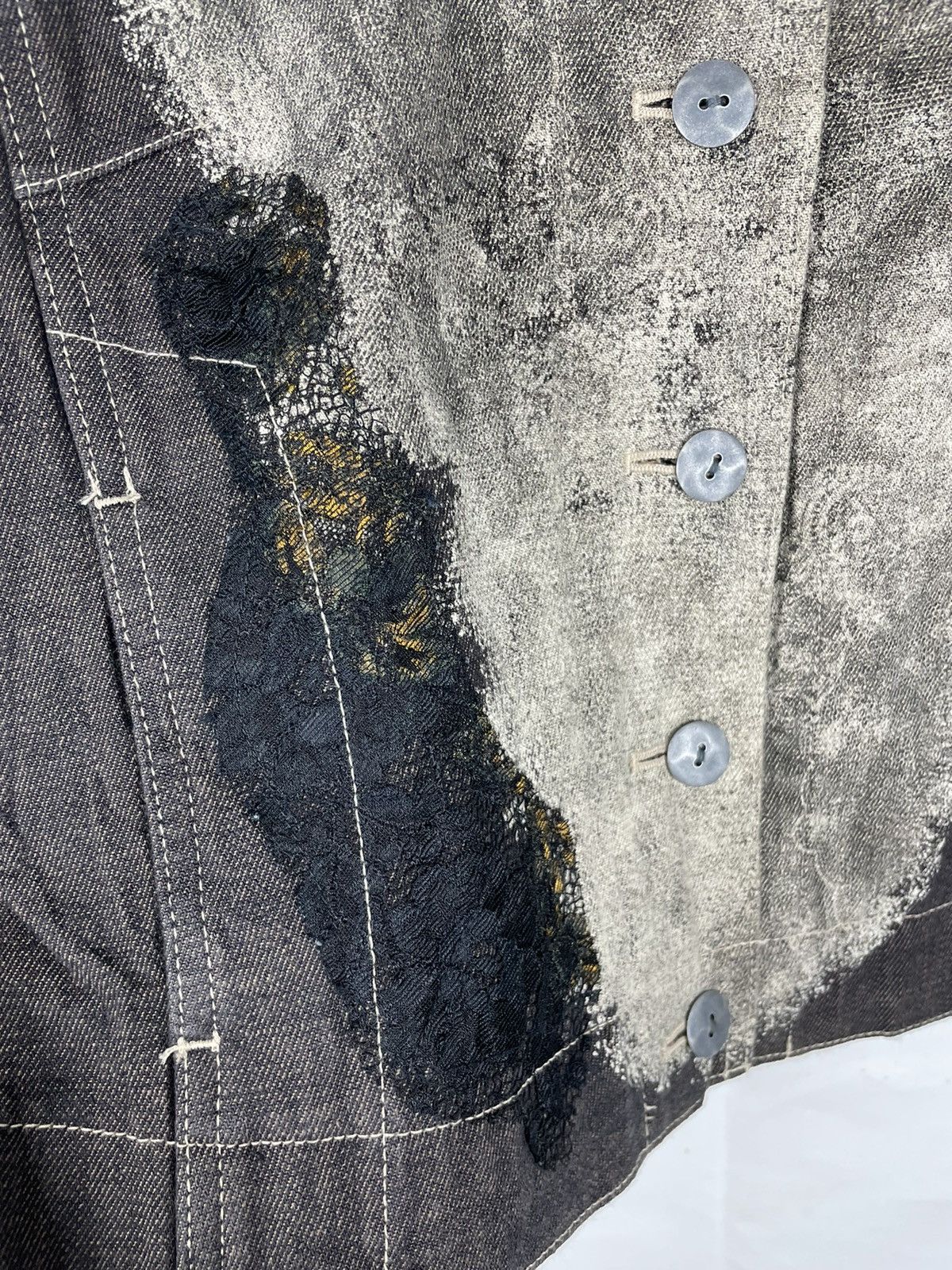 Designer × Japanese Brand Artisanal Destroyed Denim Vest | Made in Japan Heat Size US S / EU 44-46 / 1 - 13 Thumbnail