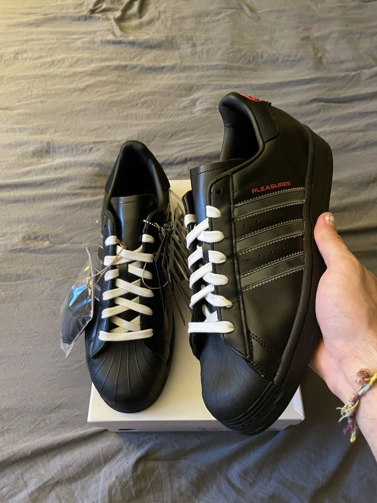 adidas gazelle silver green womens adidas Pleasures x adidas Consortium Superstar GY5691