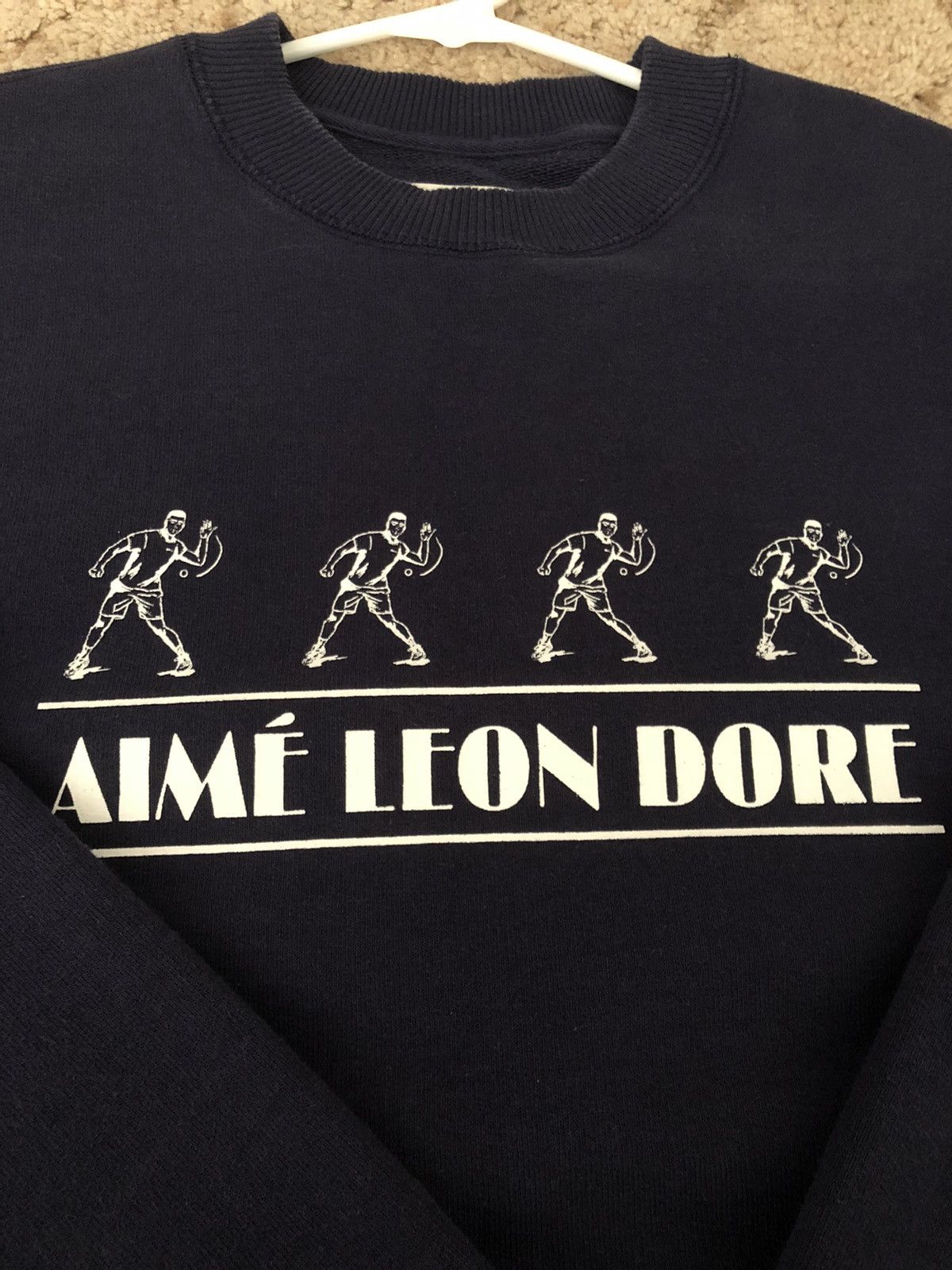 Aime Leon Dore Aime Leon Dore Handball Navy Sweatshirt Size L Size US L / EU 52-54 / 3 - 3 Thumbnail
