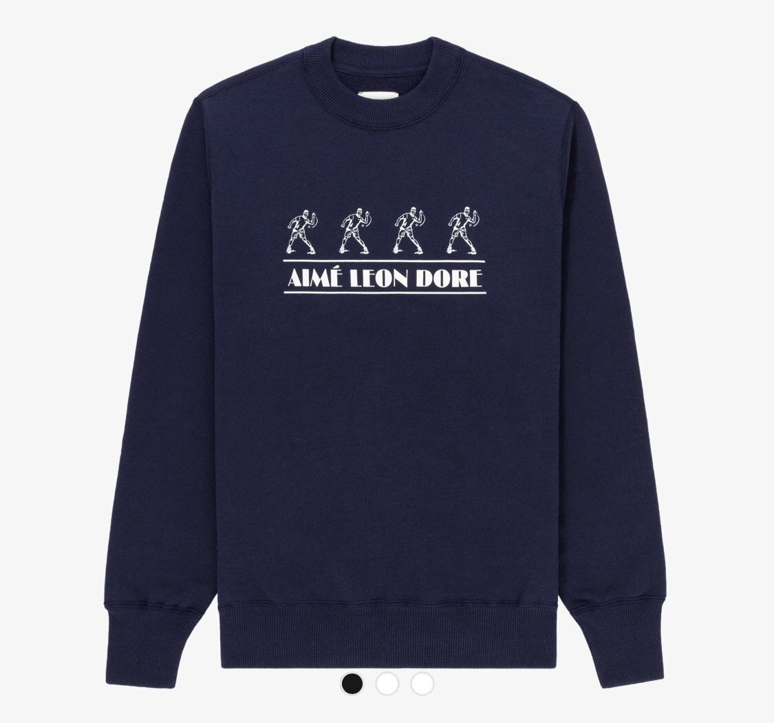 Aime Leon Dore Aime Leon Dore Handball Navy Sweatshirt Size L Size US L / EU 52-54 / 3 - 1 Thumbnail