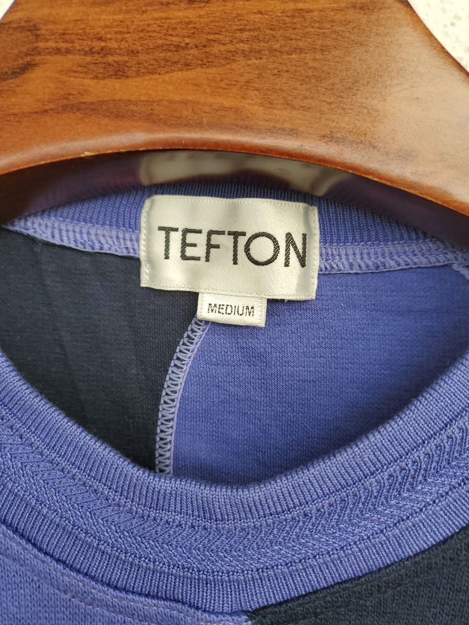 Vintage 90s TEFTON Designer Embroidery Logo Crewneck