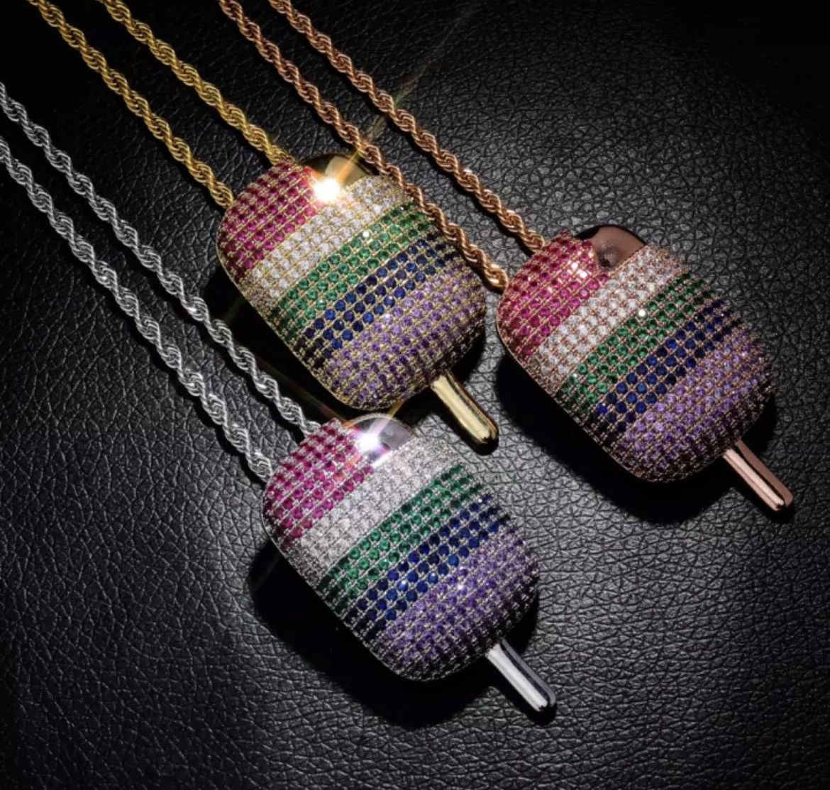 JCE Cream Diamond Necklace