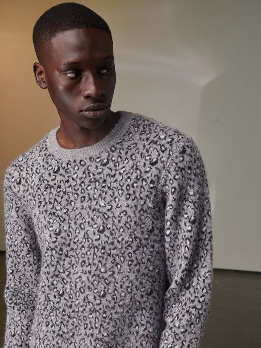 Ovadia and shop sons leopard sweater