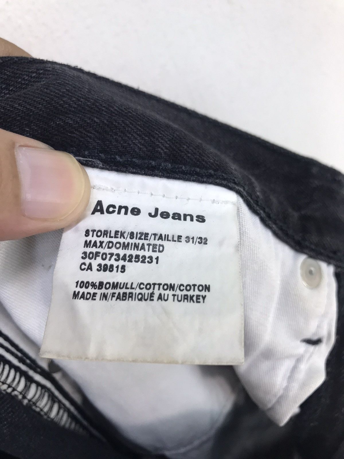 Acne Studios Acne Studio Black Denim Jeans Size US 31 - 9 Thumbnail