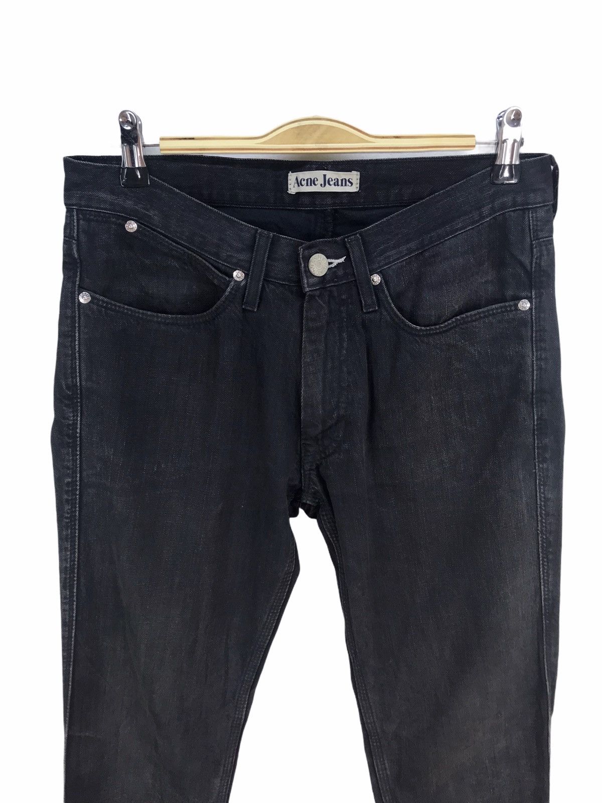 Acne Studios Acne Studio Black Denim Jeans Size US 31 - 2 Thumbnail