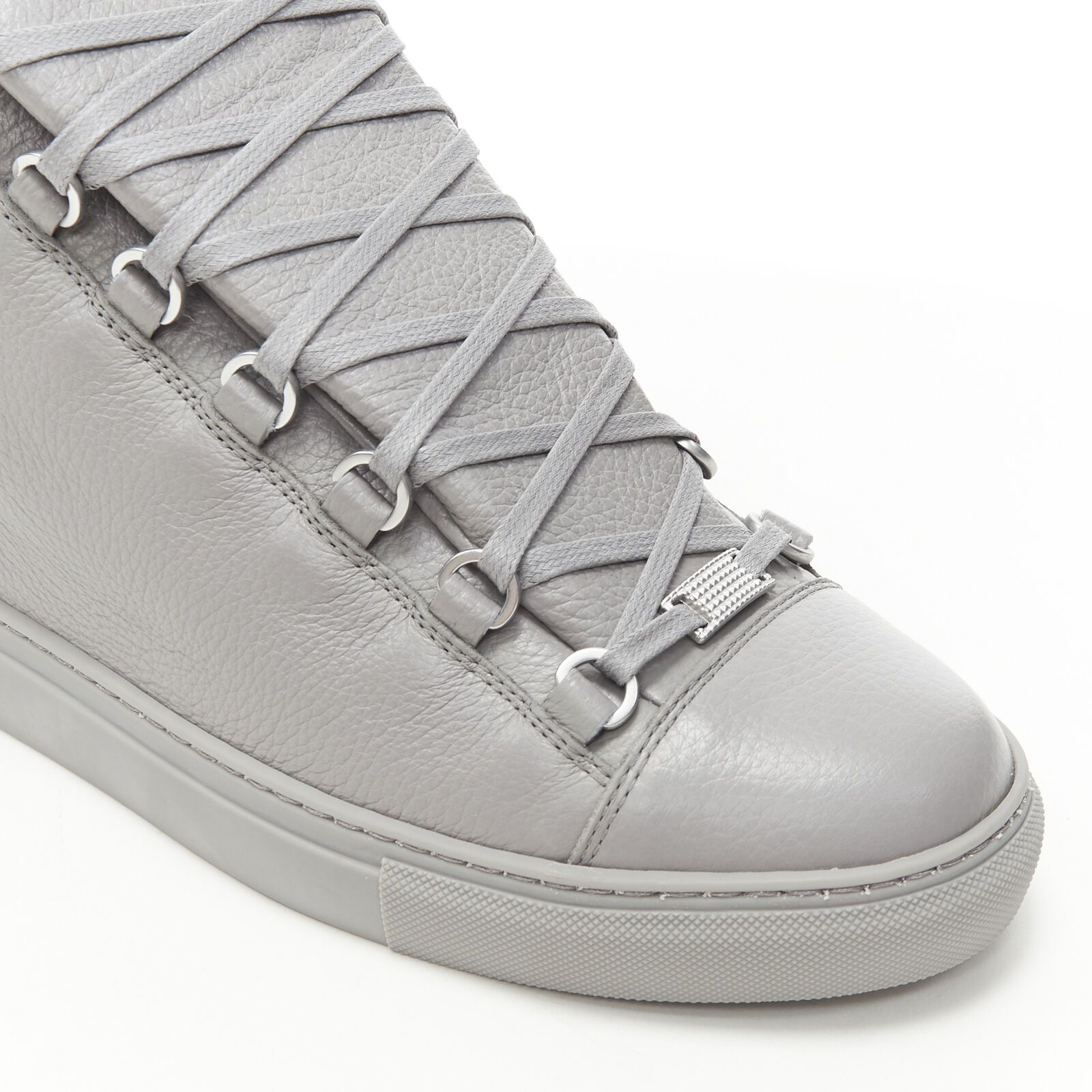 Balenciaga new Arena Grey Calf high top sneakers EU42 US10 TGAS/B00164 Size US 9 / EU 42 - 8 Thumbnail