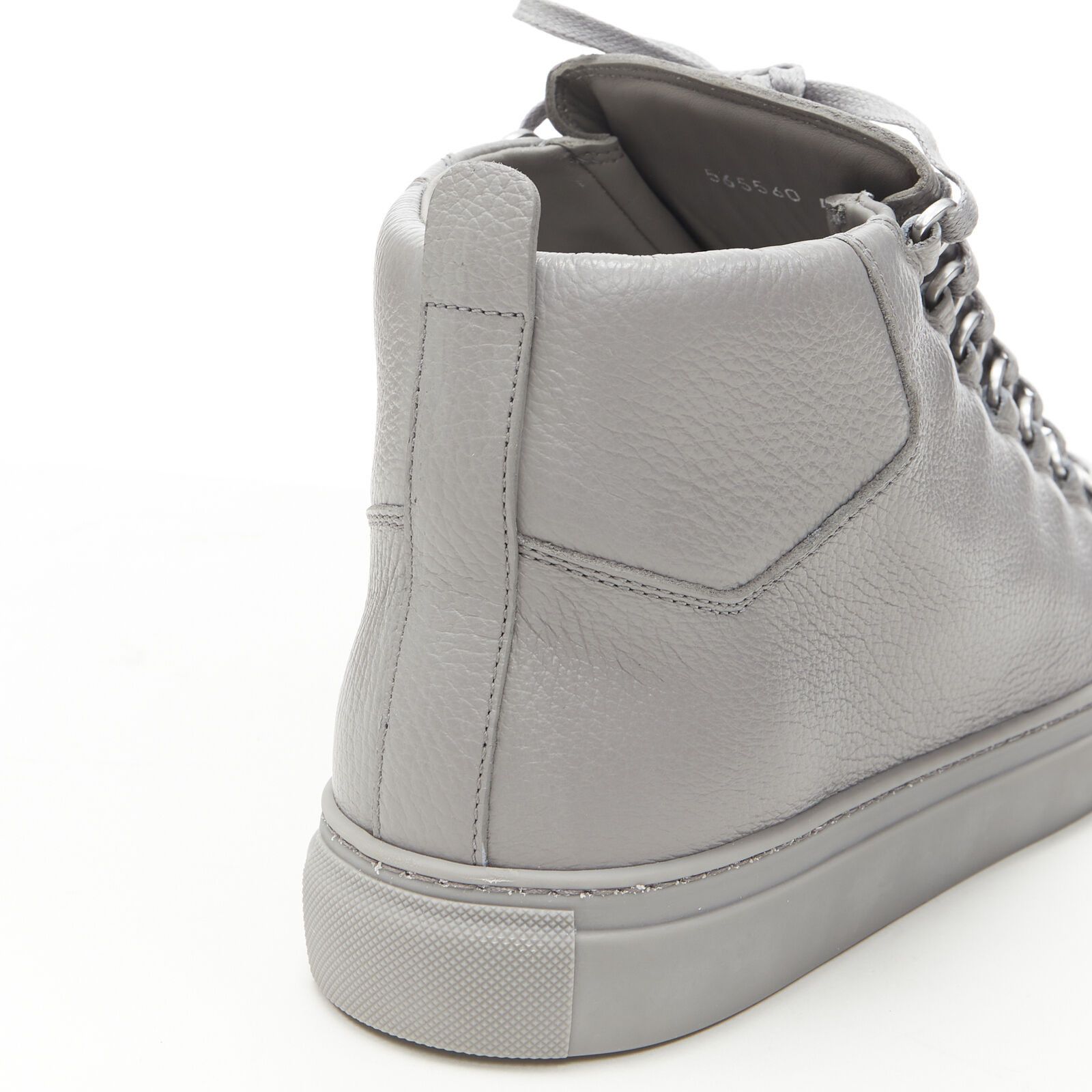 Balenciaga new Arena Grey Calf high top sneakers EU42 US10 TGAS/B00164 Size US 9 / EU 42 - 9 Thumbnail