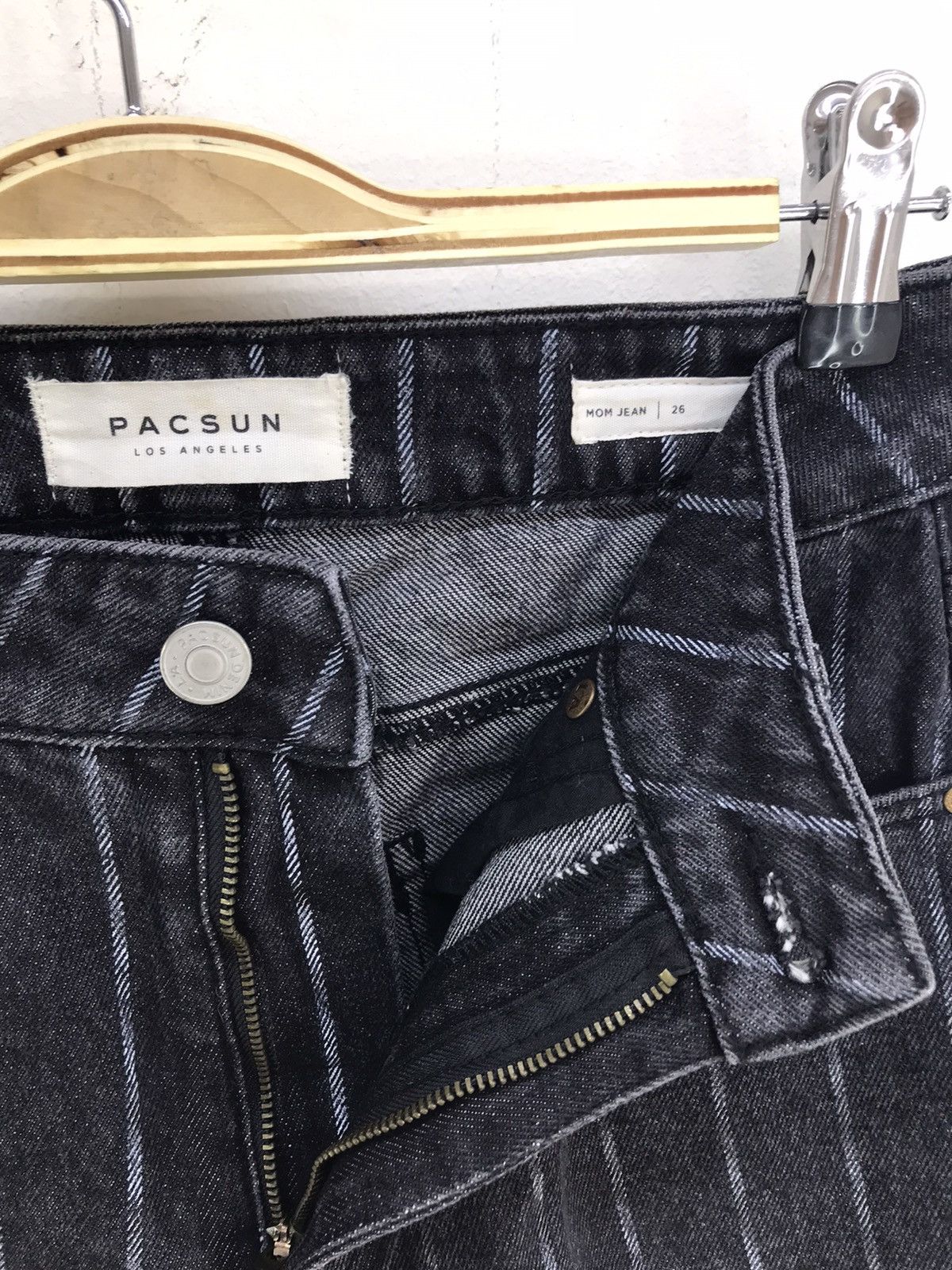 Pacsun Pacsun Los Angeles Striped Denim Jeans Size US 26 / EU 42 - 7 Thumbnail