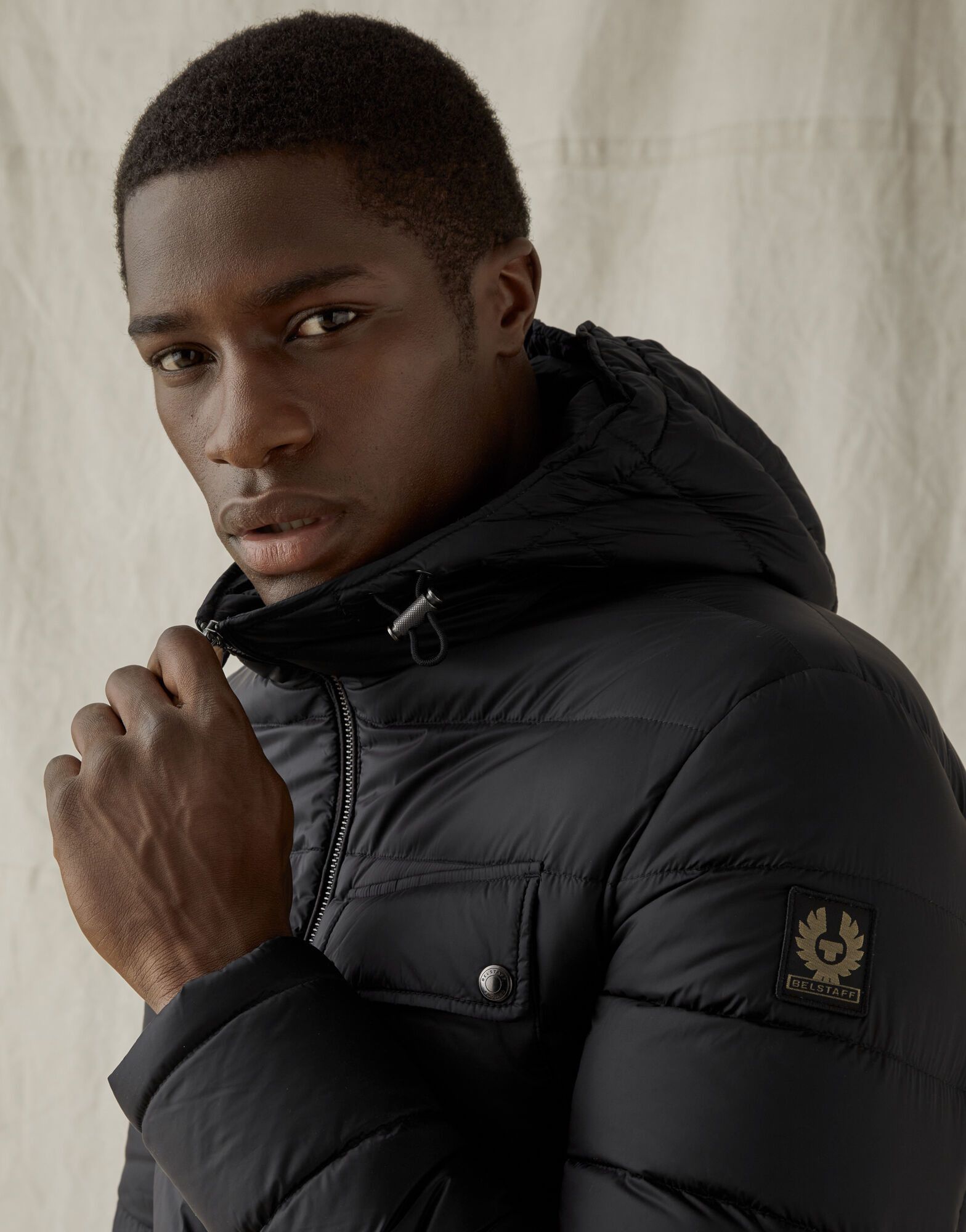 Belstaff streamline down jacket black on sale