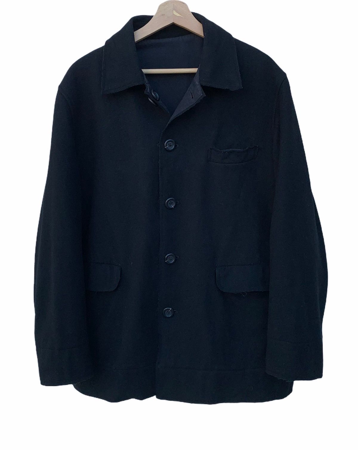 Wool Jacket Jacket Kenzo Homme Kenzo Wollmantel Kenzo Mantel