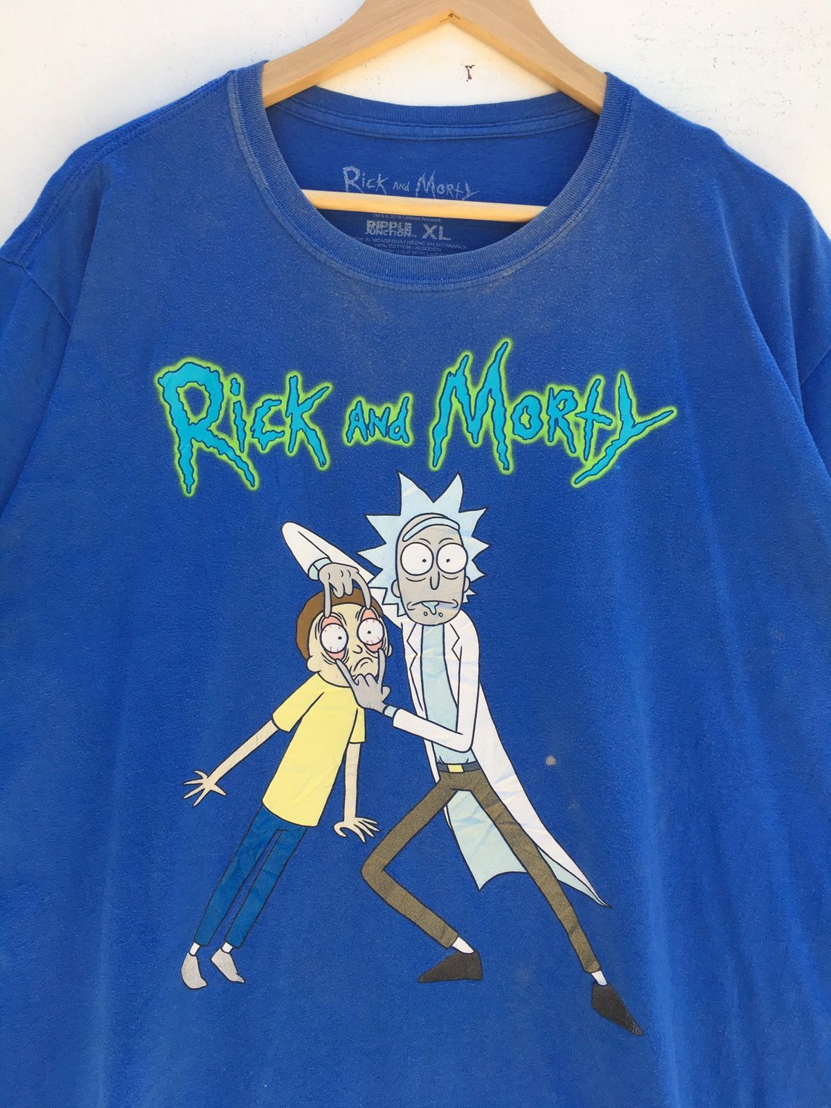 Cartoon Network Vintage 2018 Cartoon Network Rick & Morty Tshirt Size US XL / EU 56 / 4 - 5 Thumbnail