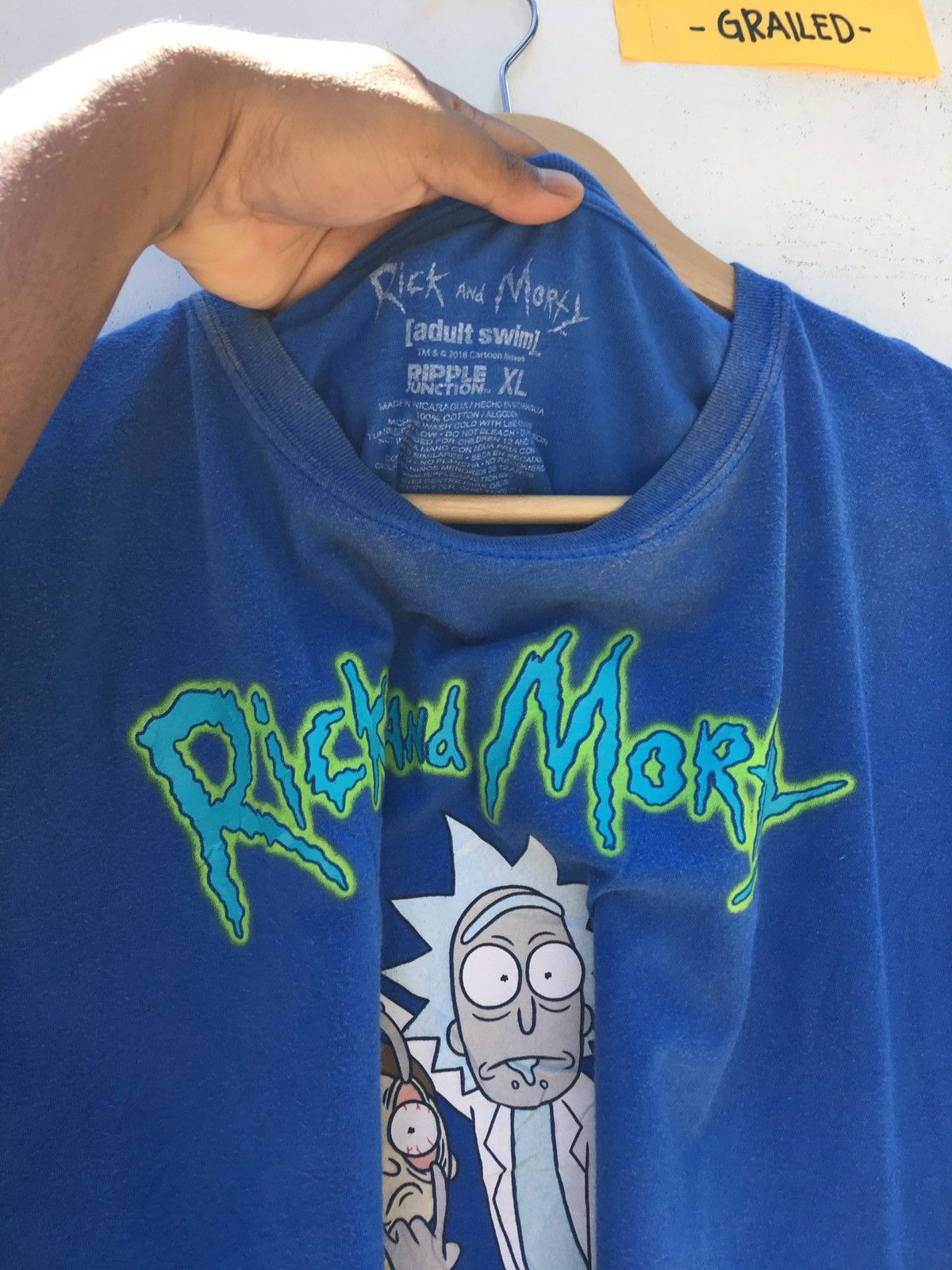 Cartoon Network Vintage 2018 Cartoon Network Rick & Morty Tshirt Size US XL / EU 56 / 4 - 8 Thumbnail