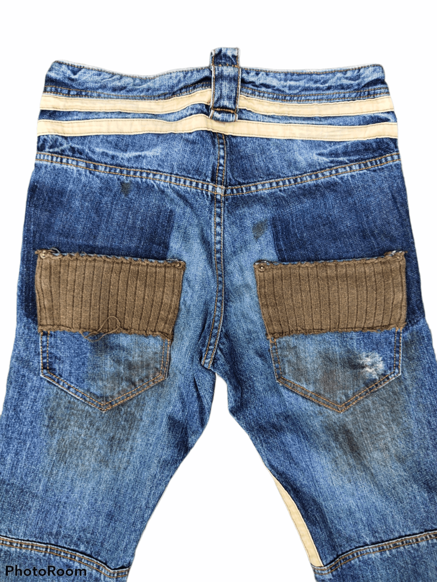 Vintage PPFM Japanese brand distressed denim trousers jeans