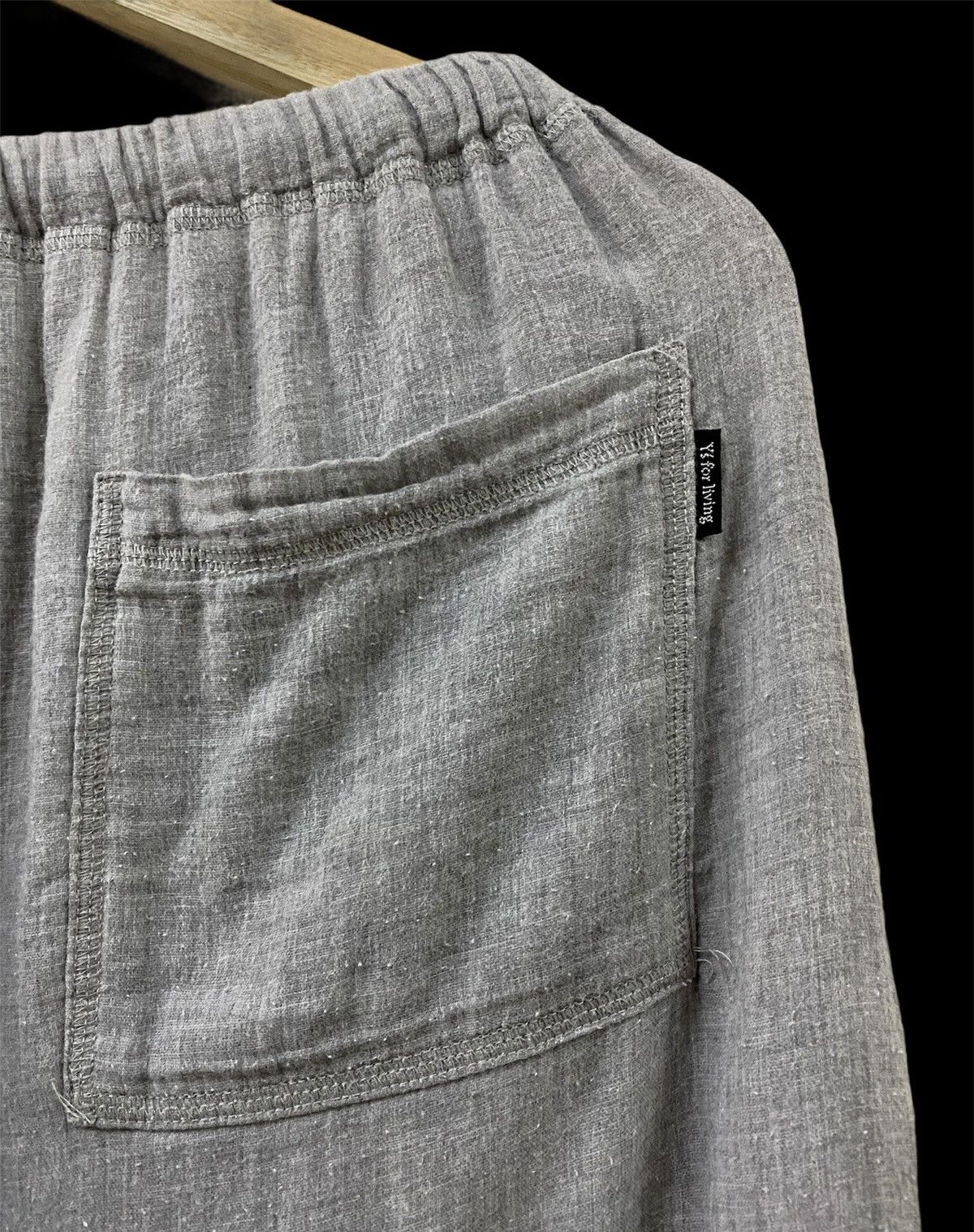 Yohji Yamamoto Vtg Yohji Yamamoto Cotton Drawstring Style Gabardine Pants Size US 30 / EU 46 - 12 Thumbnail