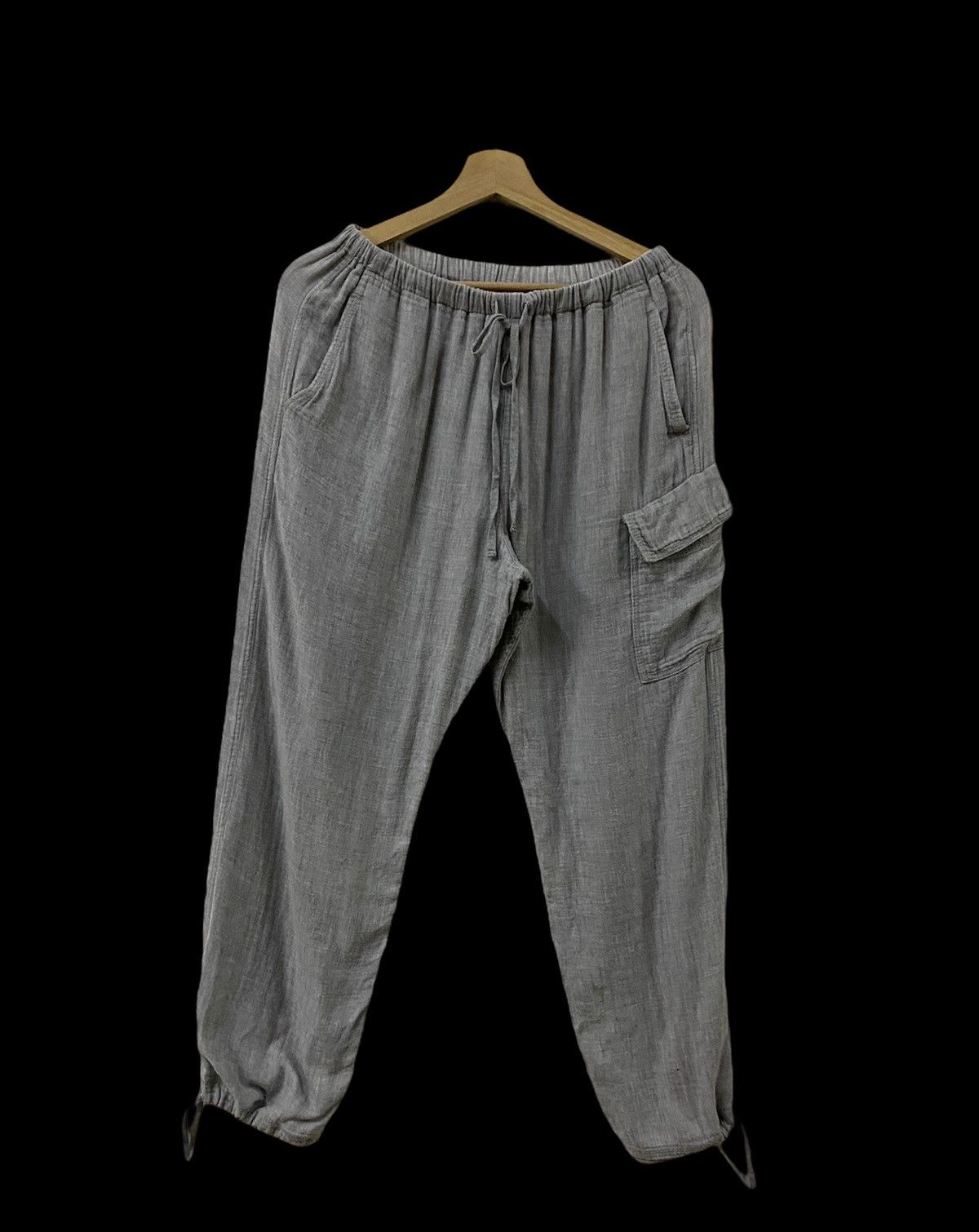 Yohji Yamamoto Vtg Yohji Yamamoto Cotton Drawstring Style Gabardine Pants Size US 30 / EU 46 - 3 Thumbnail