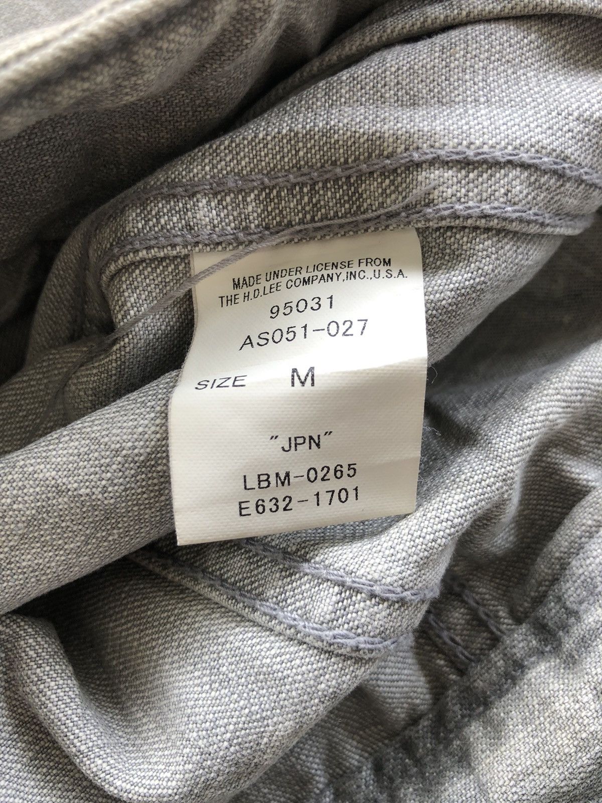 Lee GRAIL🔥Lee ® x Almond Denim Bondage Zipper Hem Trucker Denim Size US M / EU 48-50 / 2 - 10 Thumbnail