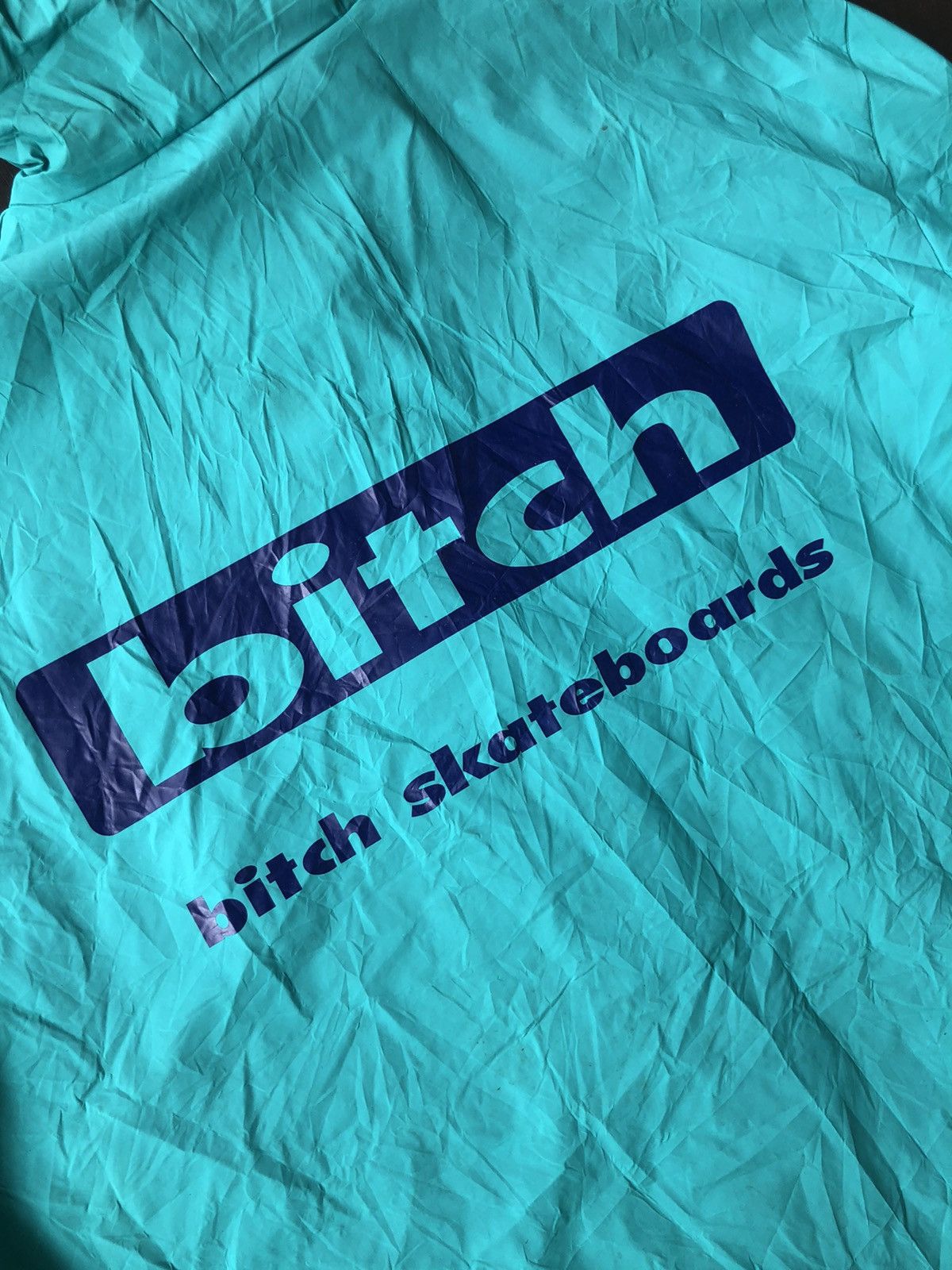Hook-Ups Vintage 90s Bitch Skateboard ™️ Spellout O/S Hood Raincoat Size US L / EU 52-54 / 3 - 2 Thumbnail