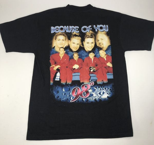 Vintage Double Sided 98 Degrees Rap tee