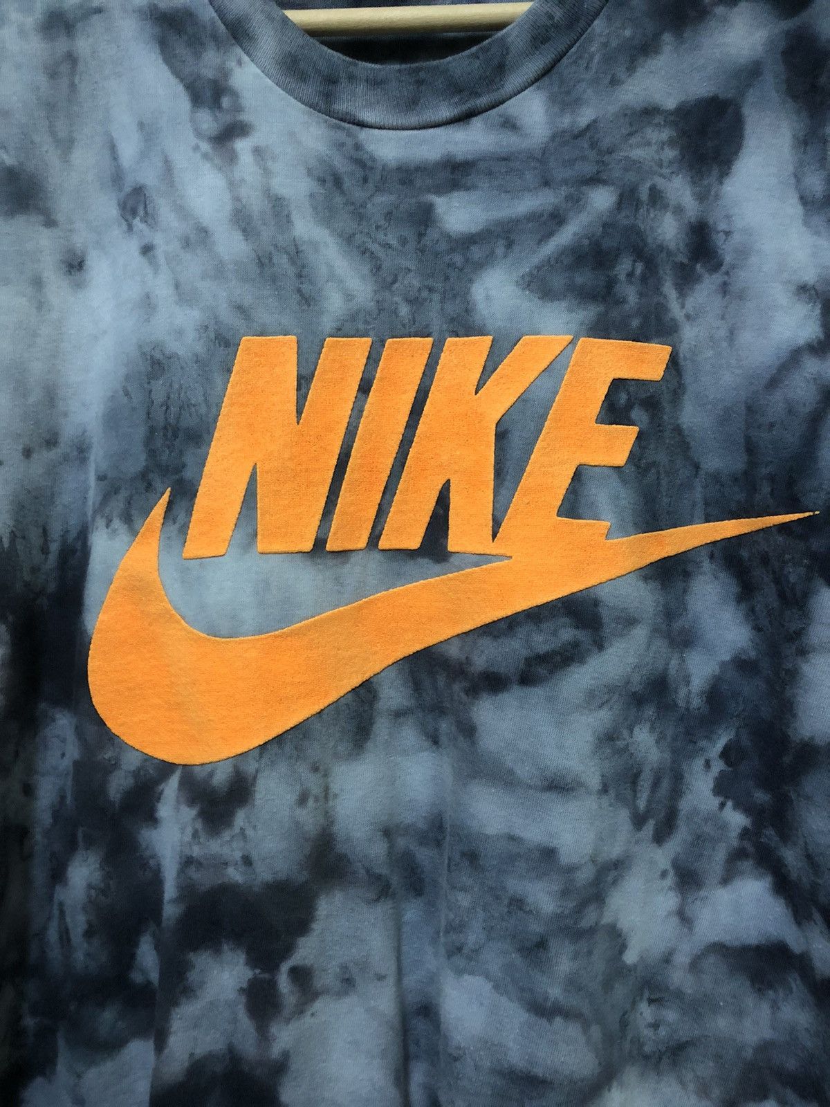Nike × Nike ACG × Vintage Vintage 90s Nike Big Logo Acidwash T Shirt Size US L / EU 52-54 / 3 - 2 Thumbnail