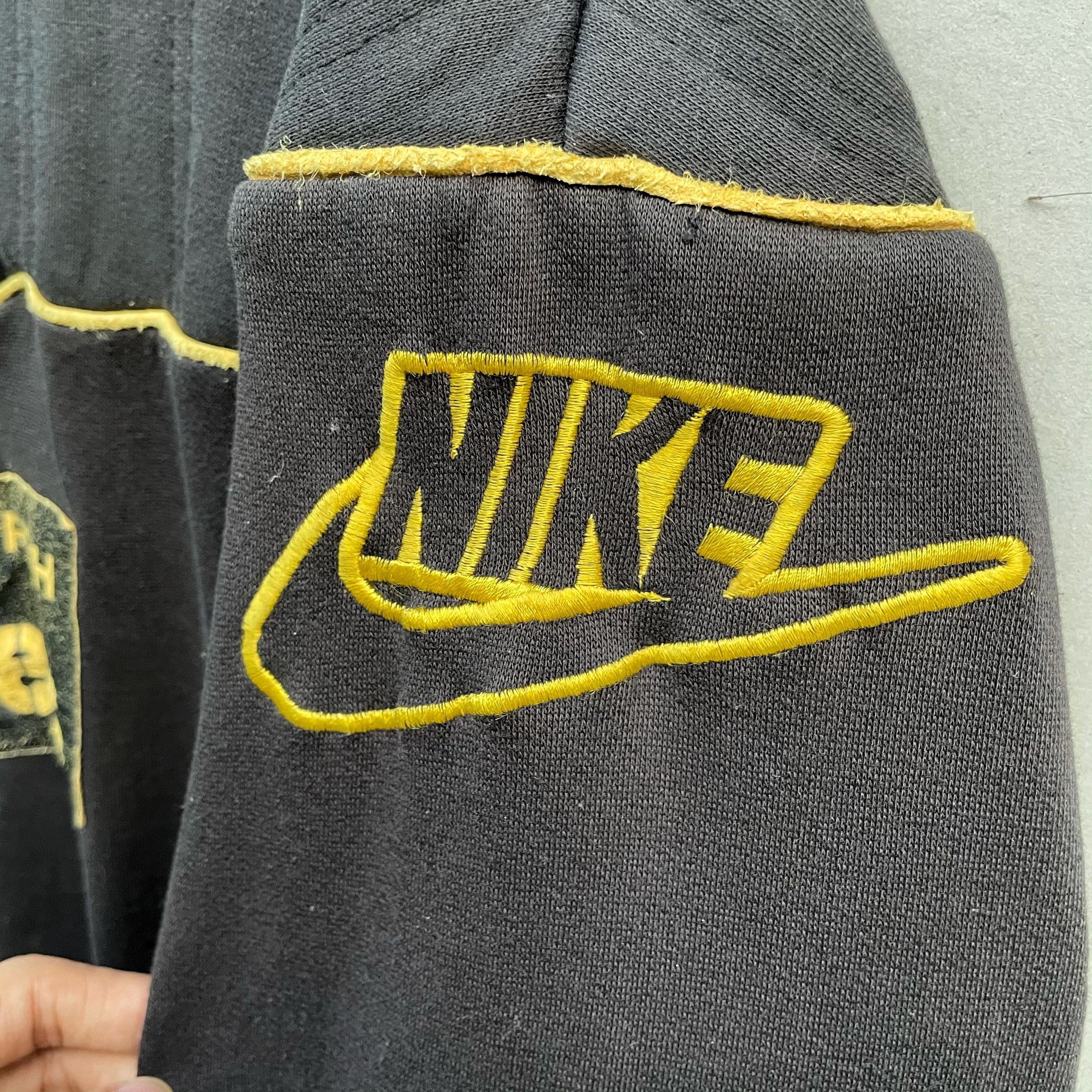 Nike × Vintage Rare💥 80s Nike Pittsburgh Steeler Big Logo Hafzip Size US M / EU 48-50 / 2 - 9 Thumbnail