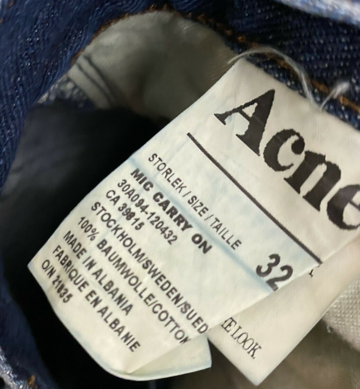 Acne Studios Men's Acne Studios Mic Carry On Denim Jeans Pants Size 32 Size US 32 / EU 48 - 5 Thumbnail