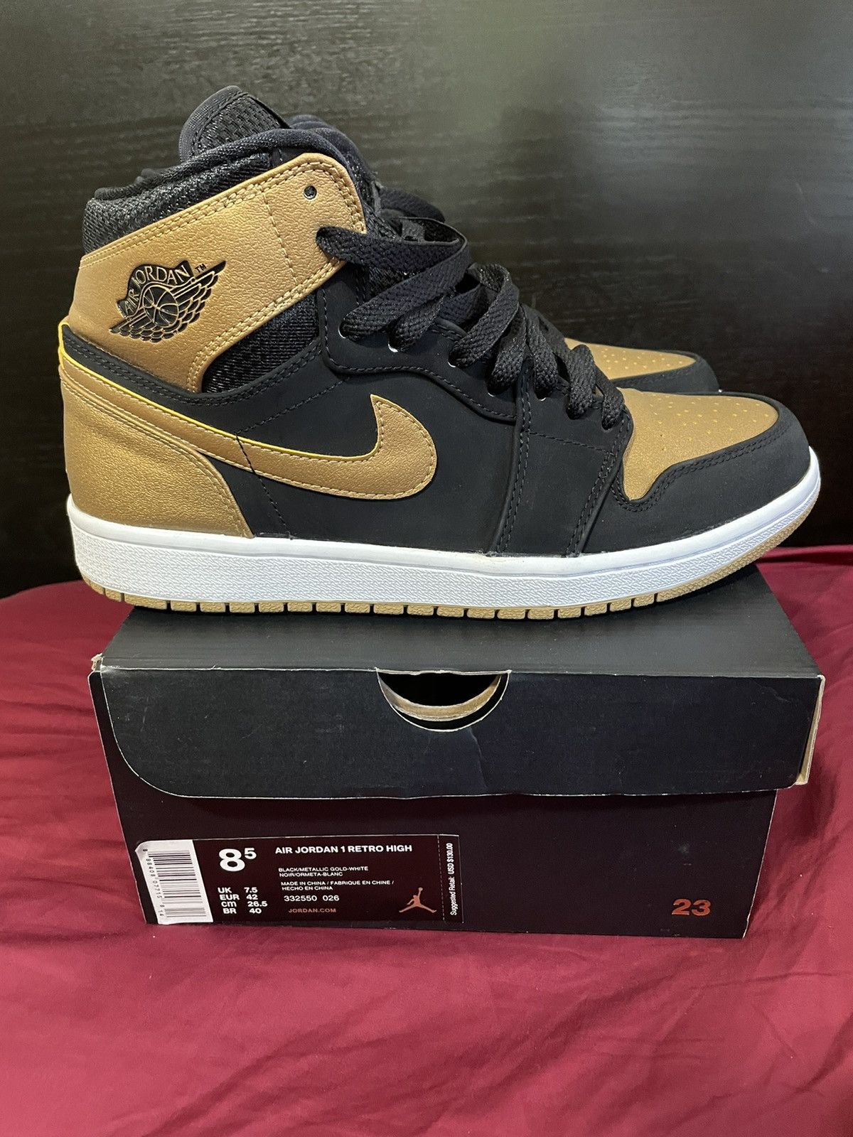 Jordan Brand Air Jordan 1 Retro High Melo 2014 Size US 8.5 / EU 41-42 - 4 Thumbnail