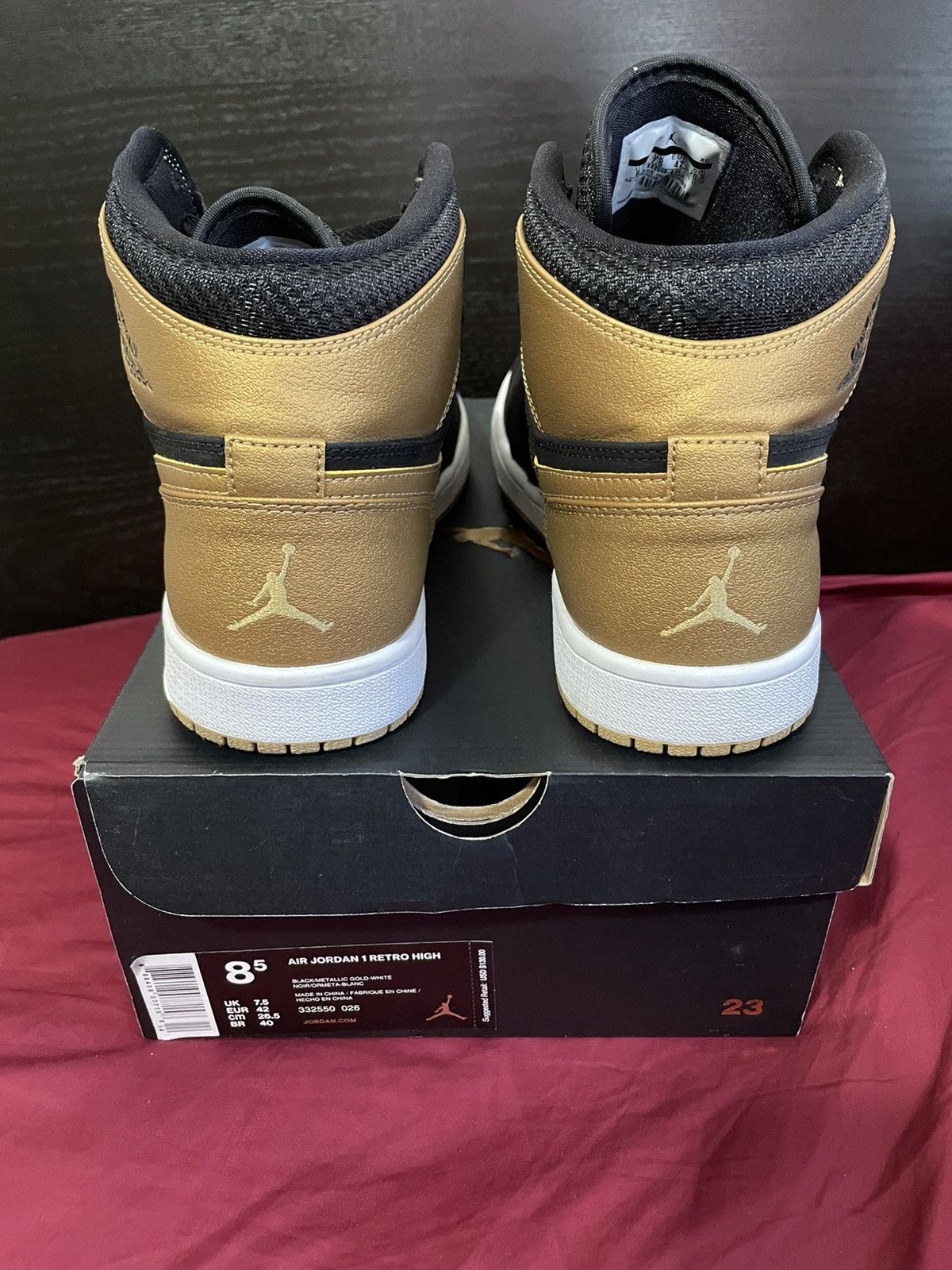 Jordan Brand Air Jordan 1 Retro High Melo 2014 Size US 8.5 / EU 41-42 - 5 Thumbnail