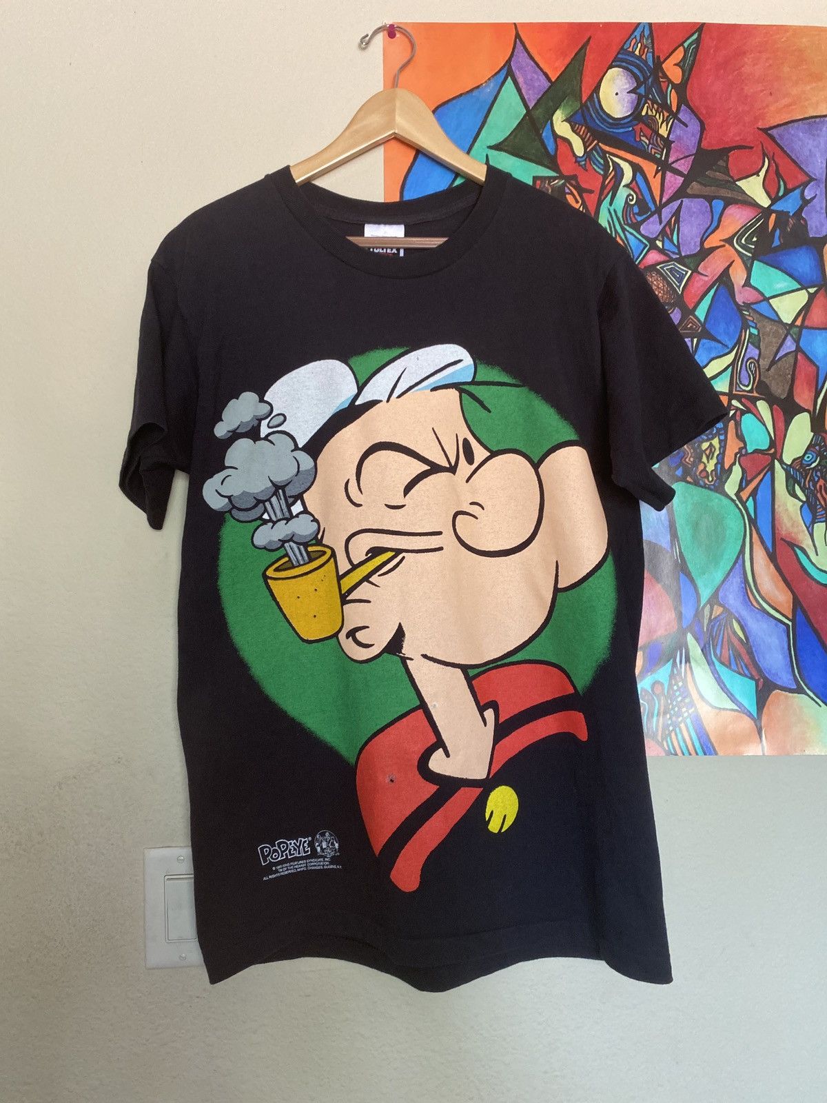 Vintage Popeye 1993 vintage all over print shirt | Grailed