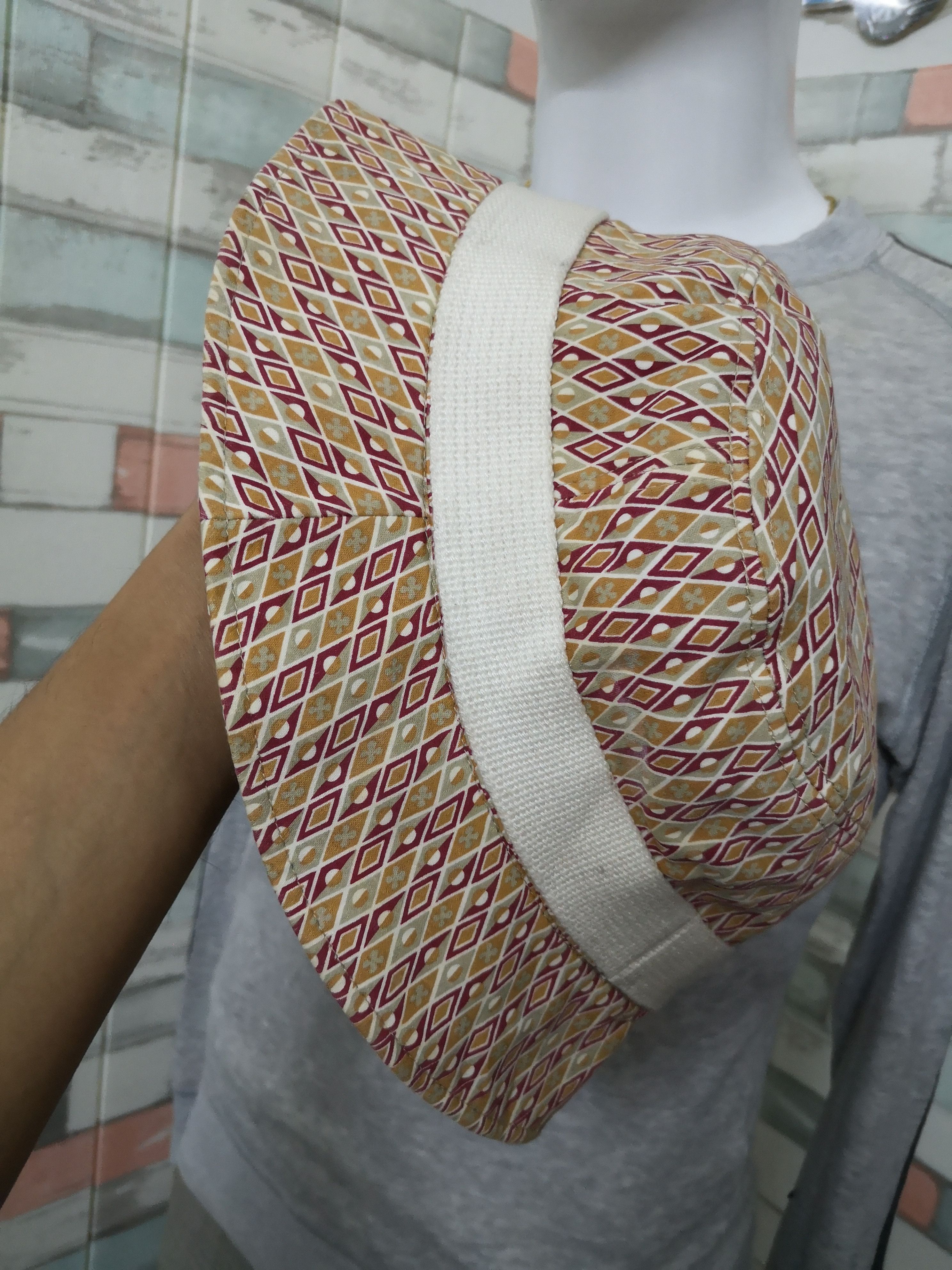 Japanese Brand × Michel Klein × Vintage MICHEL KLEIN NATIVE DESIGNER BUCKET HAT Size ONE SIZE - 11 Thumbnail