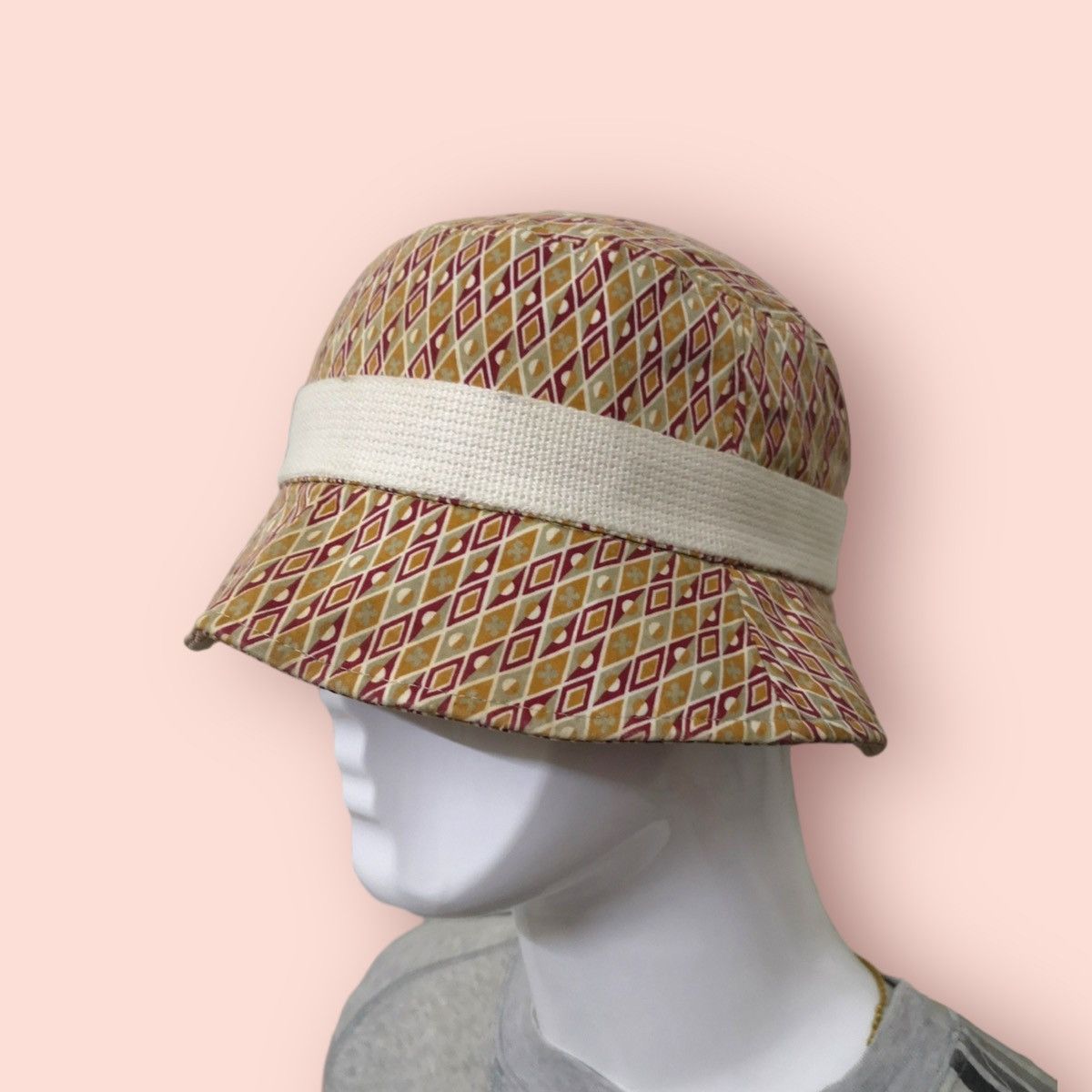 Japanese Brand × Michel Klein × Vintage MICHEL KLEIN NATIVE DESIGNER BUCKET HAT Size ONE SIZE - 7 Thumbnail
