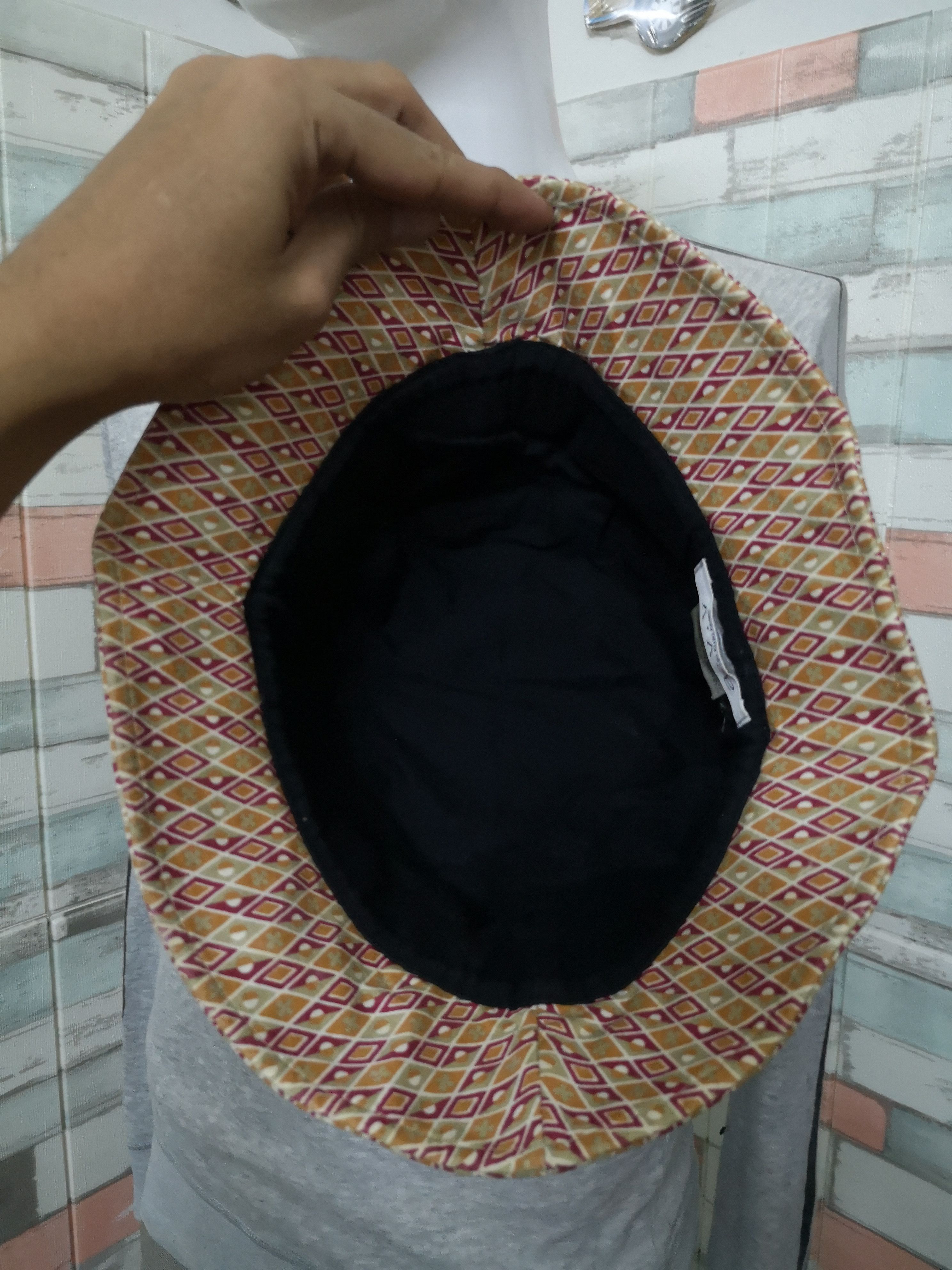 Japanese Brand × Michel Klein × Vintage MICHEL KLEIN NATIVE DESIGNER BUCKET HAT Size ONE SIZE - 14 Thumbnail