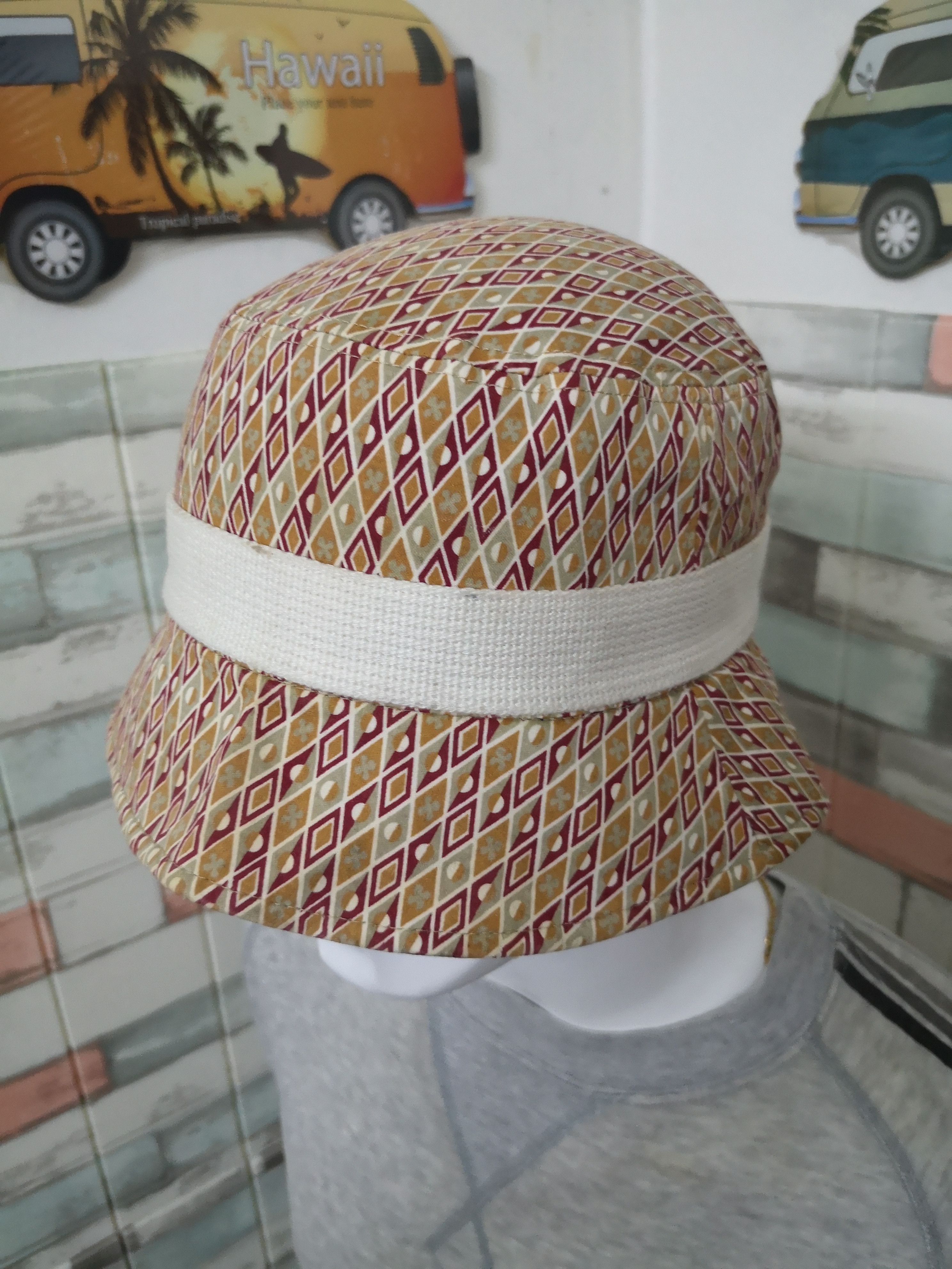 Japanese Brand × Michel Klein × Vintage MICHEL KLEIN NATIVE DESIGNER BUCKET HAT Size ONE SIZE - 9 Thumbnail