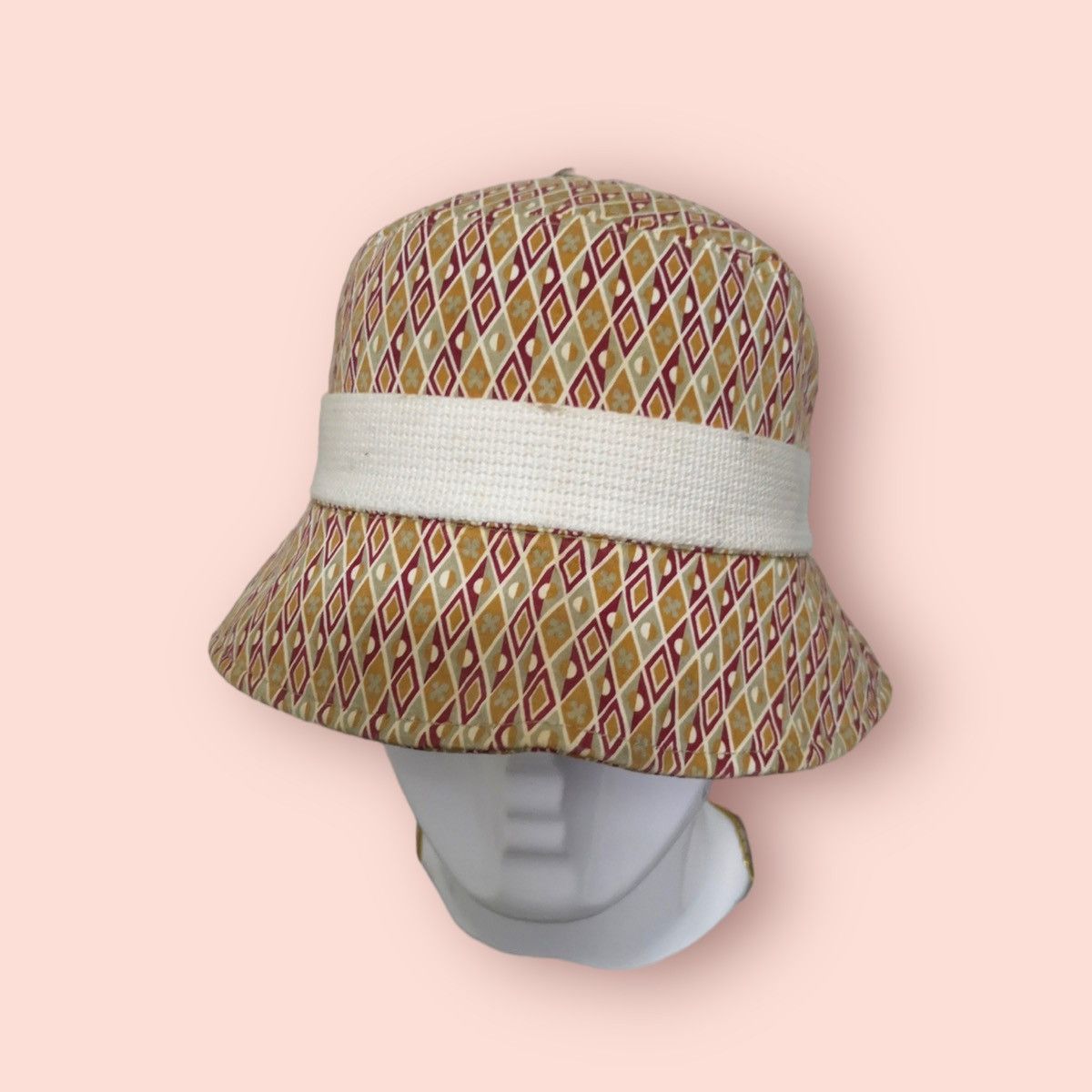 Japanese Brand × Michel Klein × Vintage MICHEL KLEIN NATIVE DESIGNER BUCKET HAT Size ONE SIZE - 3 Thumbnail