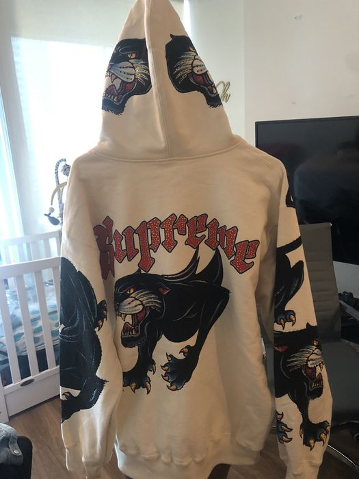 supreme panther zip up hoodie