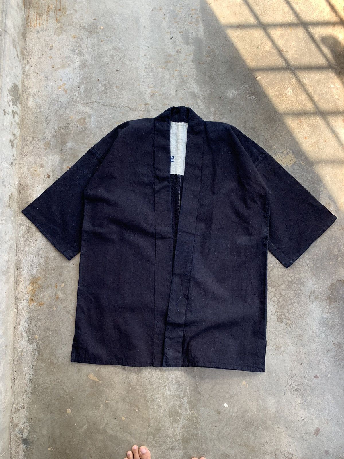Indigo × Japanese Brand Vintage Japanese Indigo Noragi Boro Kimono Cardigan Jacket Size US L / EU 52-54 / 3 - 1 Thumbnail