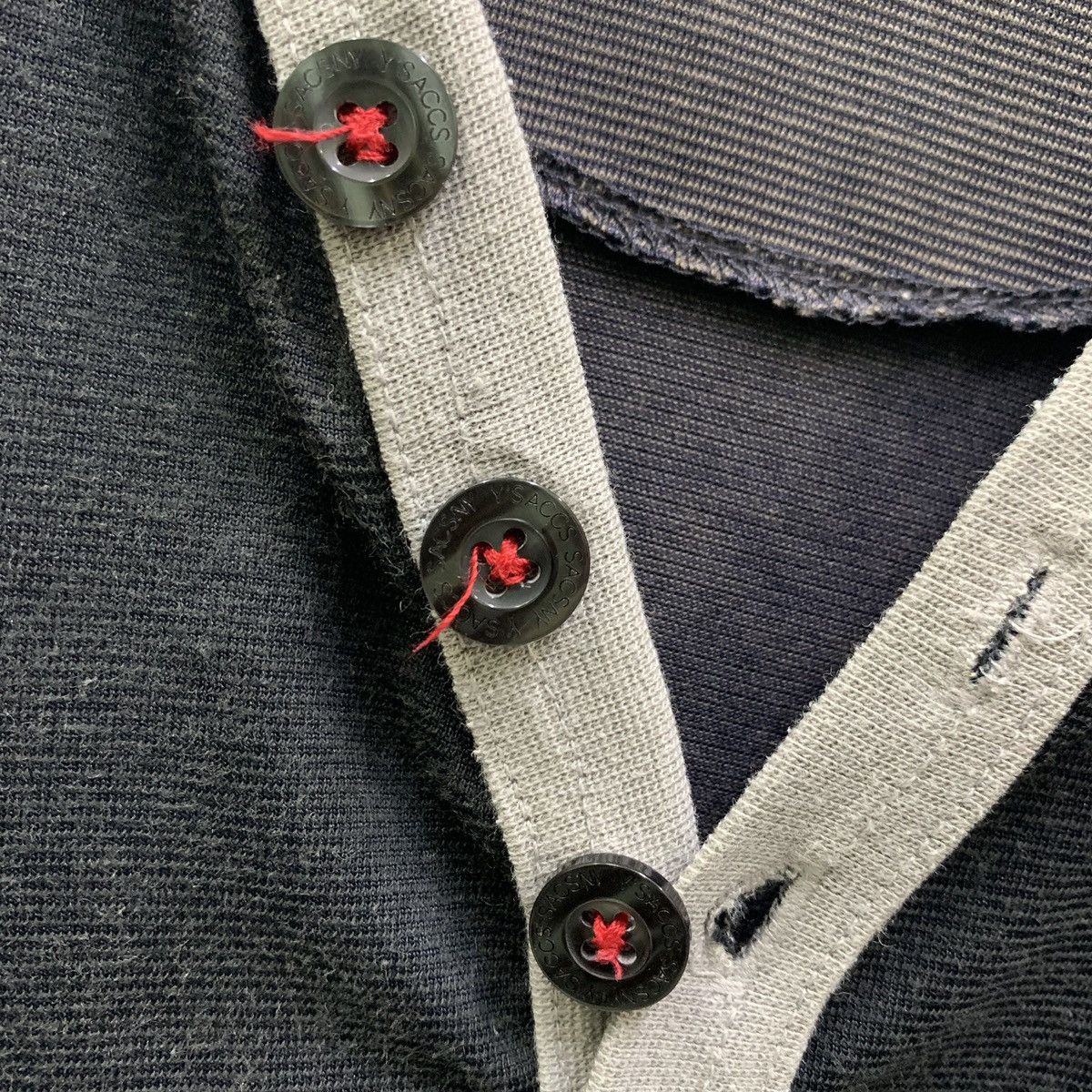 Yohji Yamamoto Vintage Sacsny Y’saccs By Yohji Yamamoto Style Half Button Size US L / EU 52-54 / 3 - 8 Thumbnail