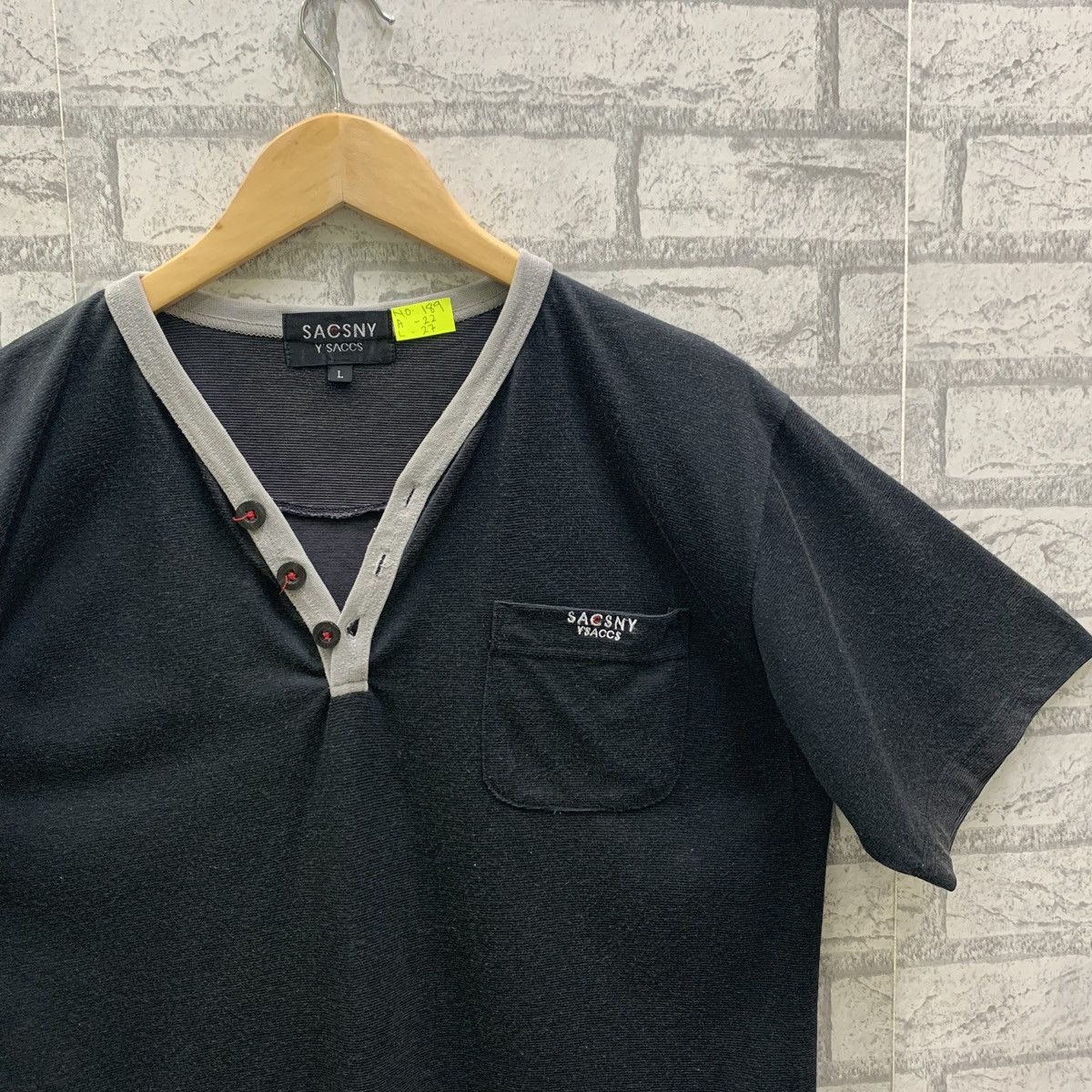 Yohji Yamamoto Vintage Sacsny Y’saccs By Yohji Yamamoto Style Half Button Size US L / EU 52-54 / 3 - 4 Thumbnail
