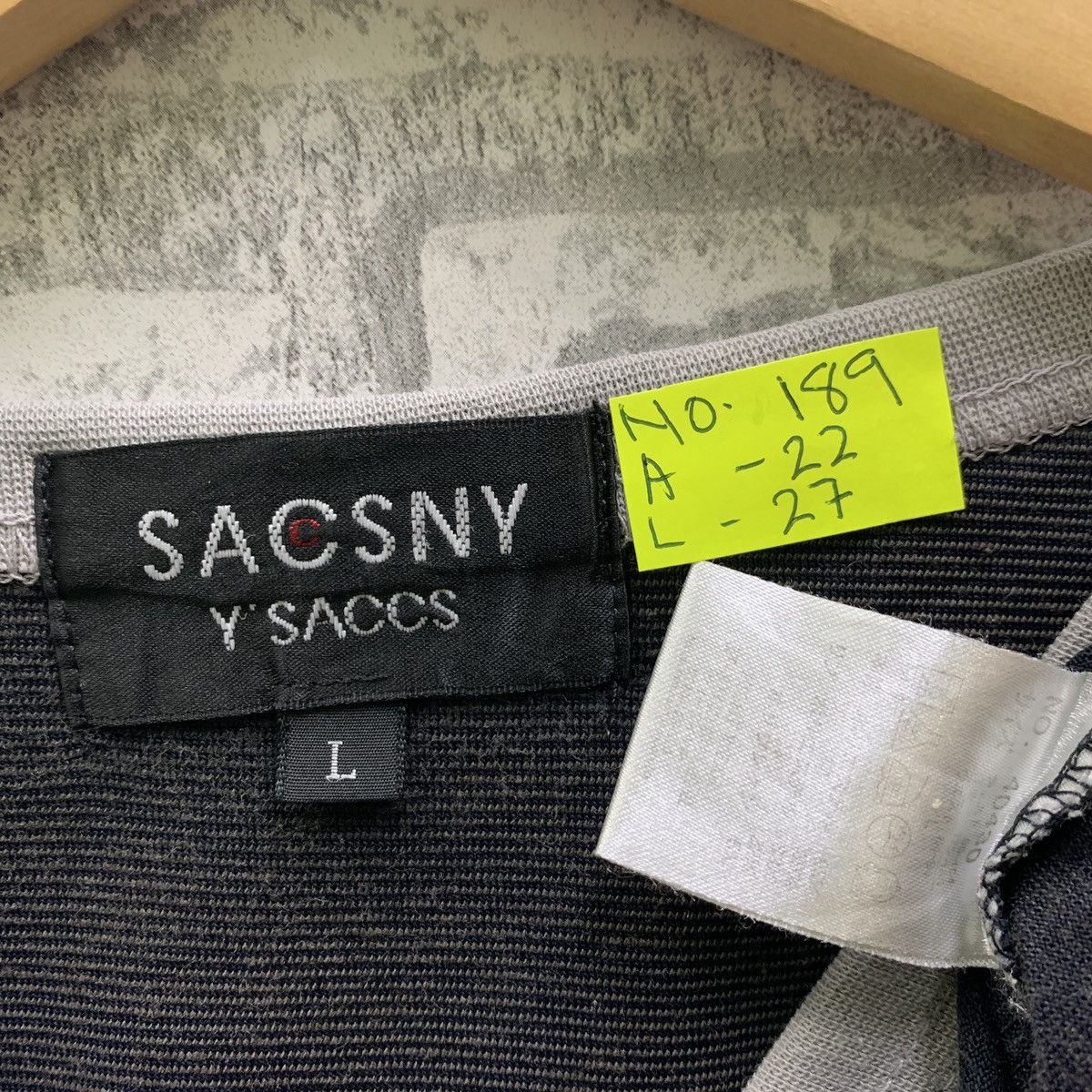 Yohji Yamamoto Vintage Sacsny Y’saccs By Yohji Yamamoto Style Half Button Size US L / EU 52-54 / 3 - 9 Thumbnail