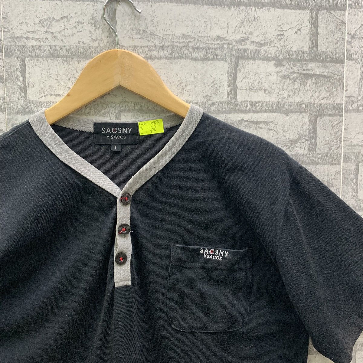 Yohji Yamamoto Vintage Sacsny Y’saccs By Yohji Yamamoto Style Half Button Size US L / EU 52-54 / 3 - 3 Thumbnail