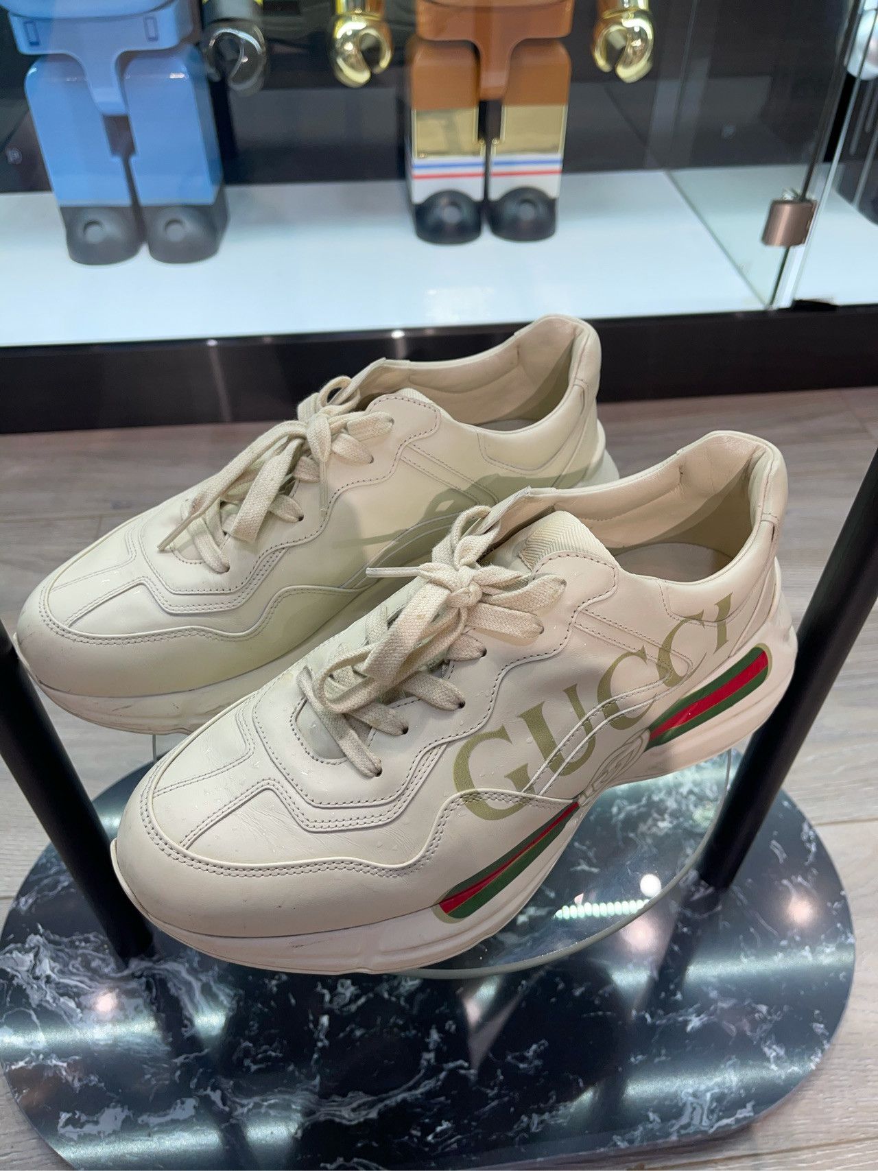 Gucci Men's Rhyton Logo Sneakers | Grailed