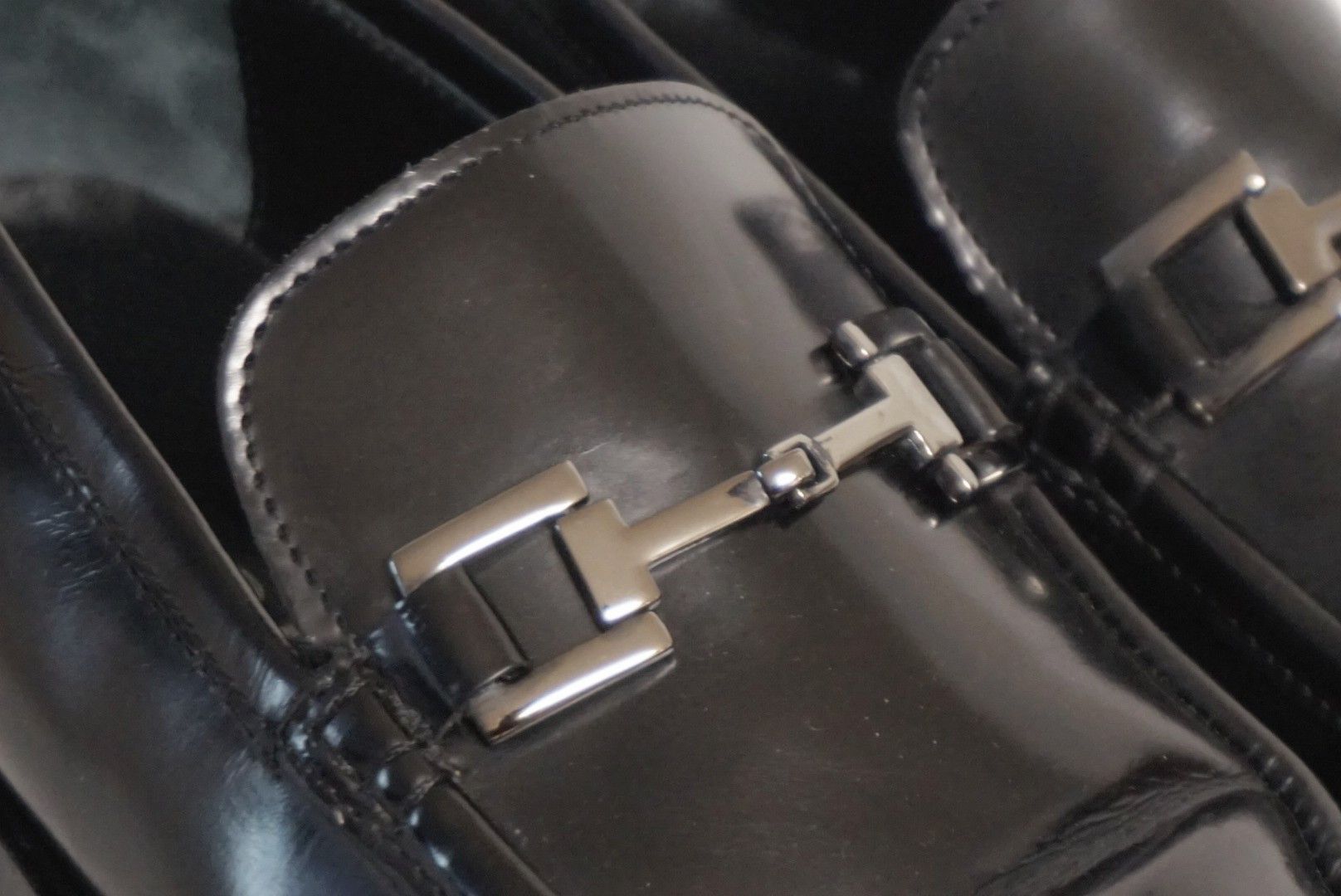 Gucci Slip Ons Loafers Black Leather Horsebit Mules Princetown Size US 10 / EU 43 - 8 Thumbnail